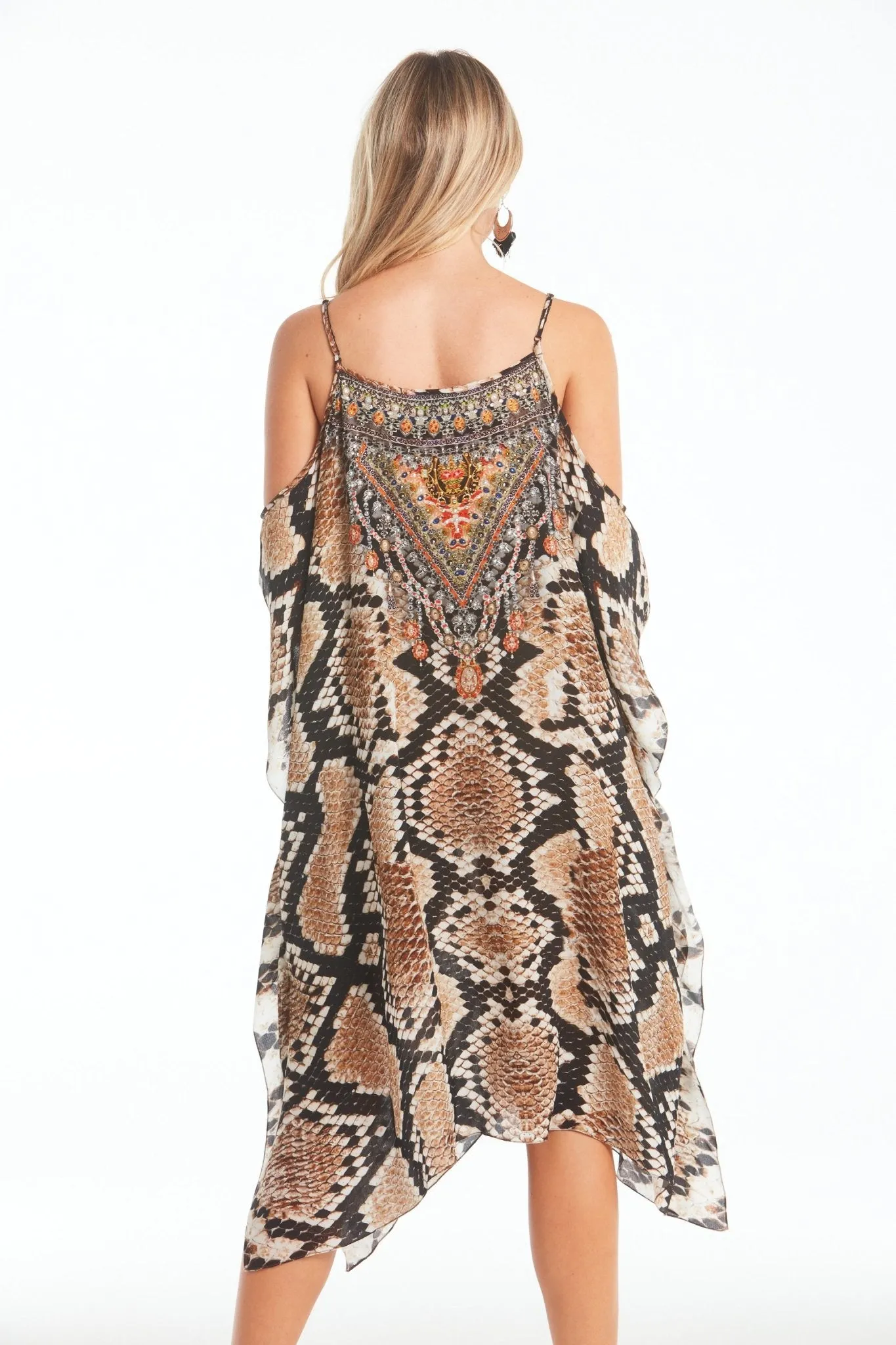 Wild Desert Cold-Shoulder Short Kaftan sold by Czarina product image thumbnail 4