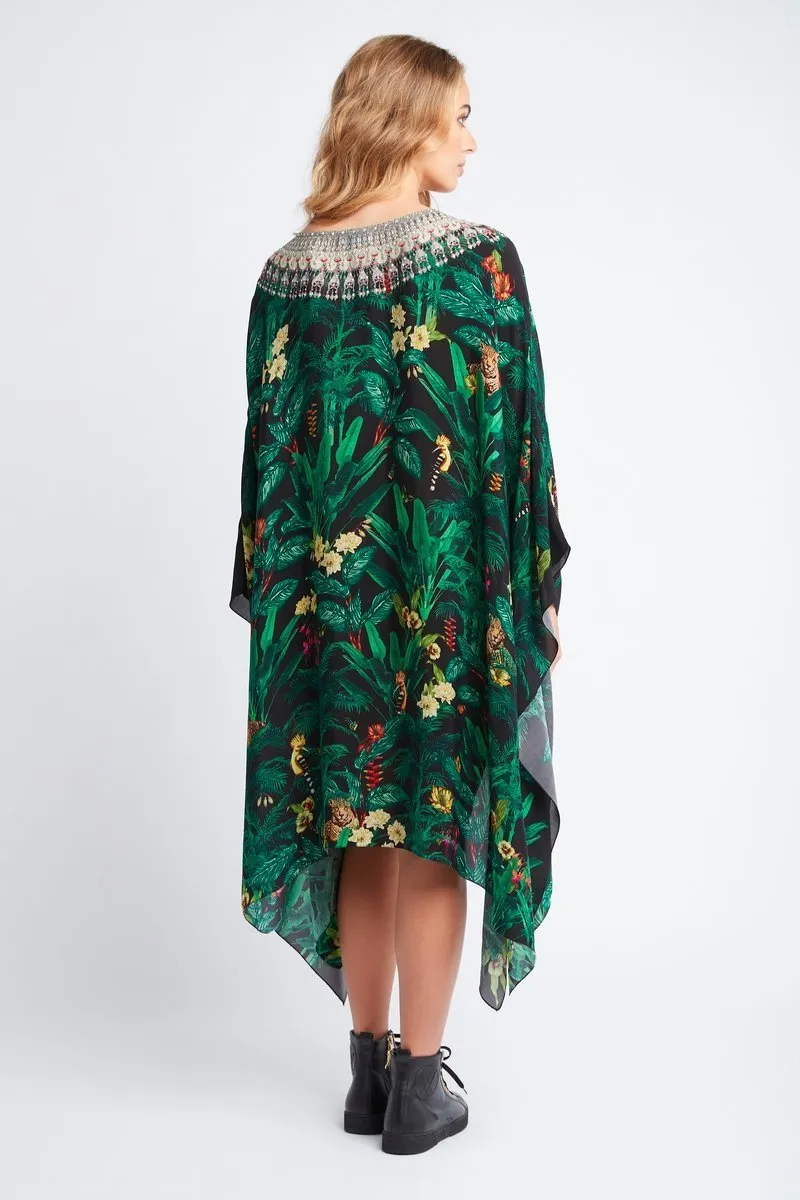 EMERALD QUEEN V-NECK SHORT KAFTAN W/O LACE UP sold by Czarina product image thumbnail 4