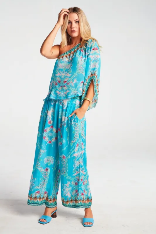 Feel The Sky Palazzo Pants sold by Czarina