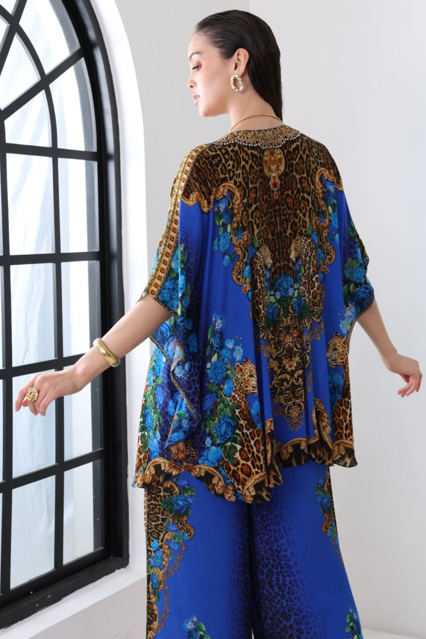 BLUE LEOPARDESS BUTTERFLY TOP sold by Czarina product image thumbnail 5