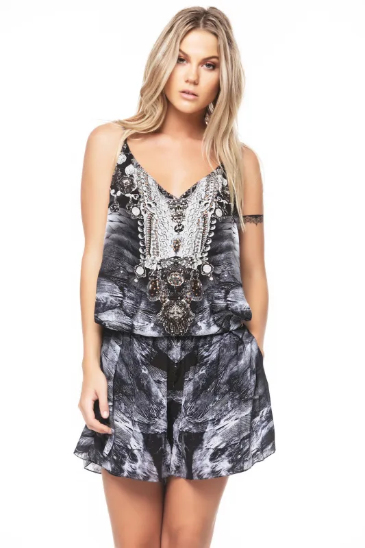 La Pluma Playsuit sold by Czarina