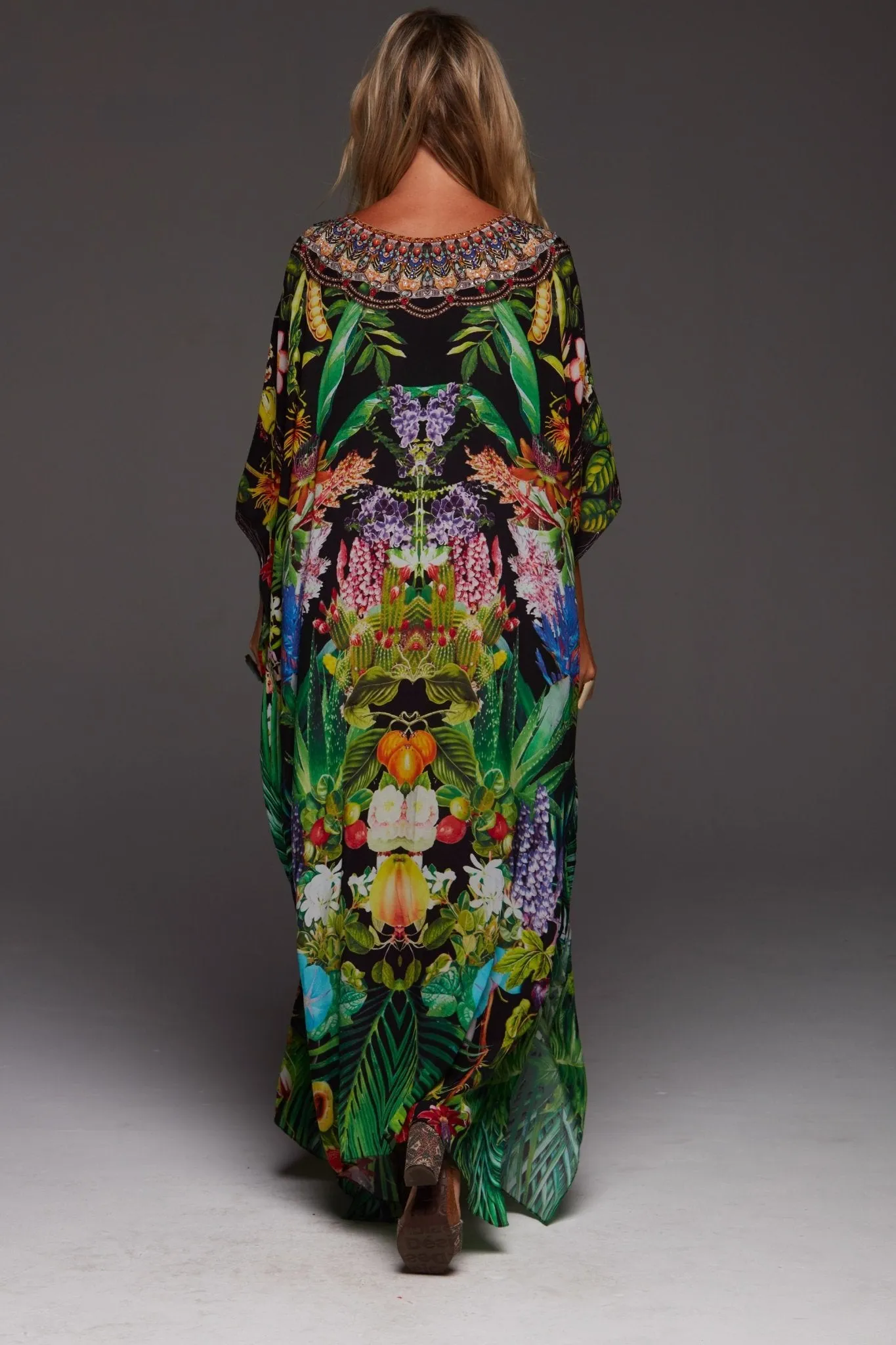 Tropical Love Long Kaftan sold by Czarina product image thumbnail 5