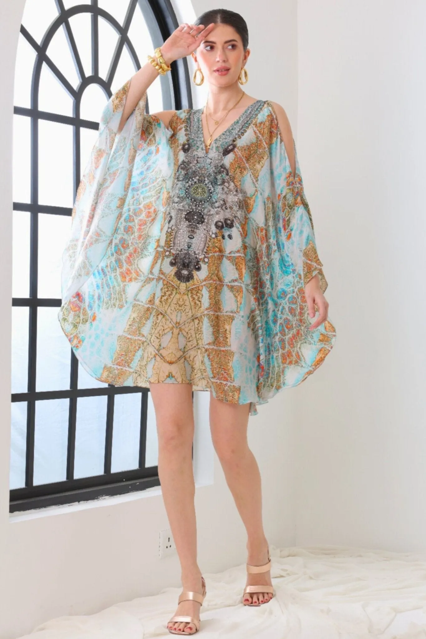 AANYA KAFTAN DRESS sold by Czarina product image thumbnail 2