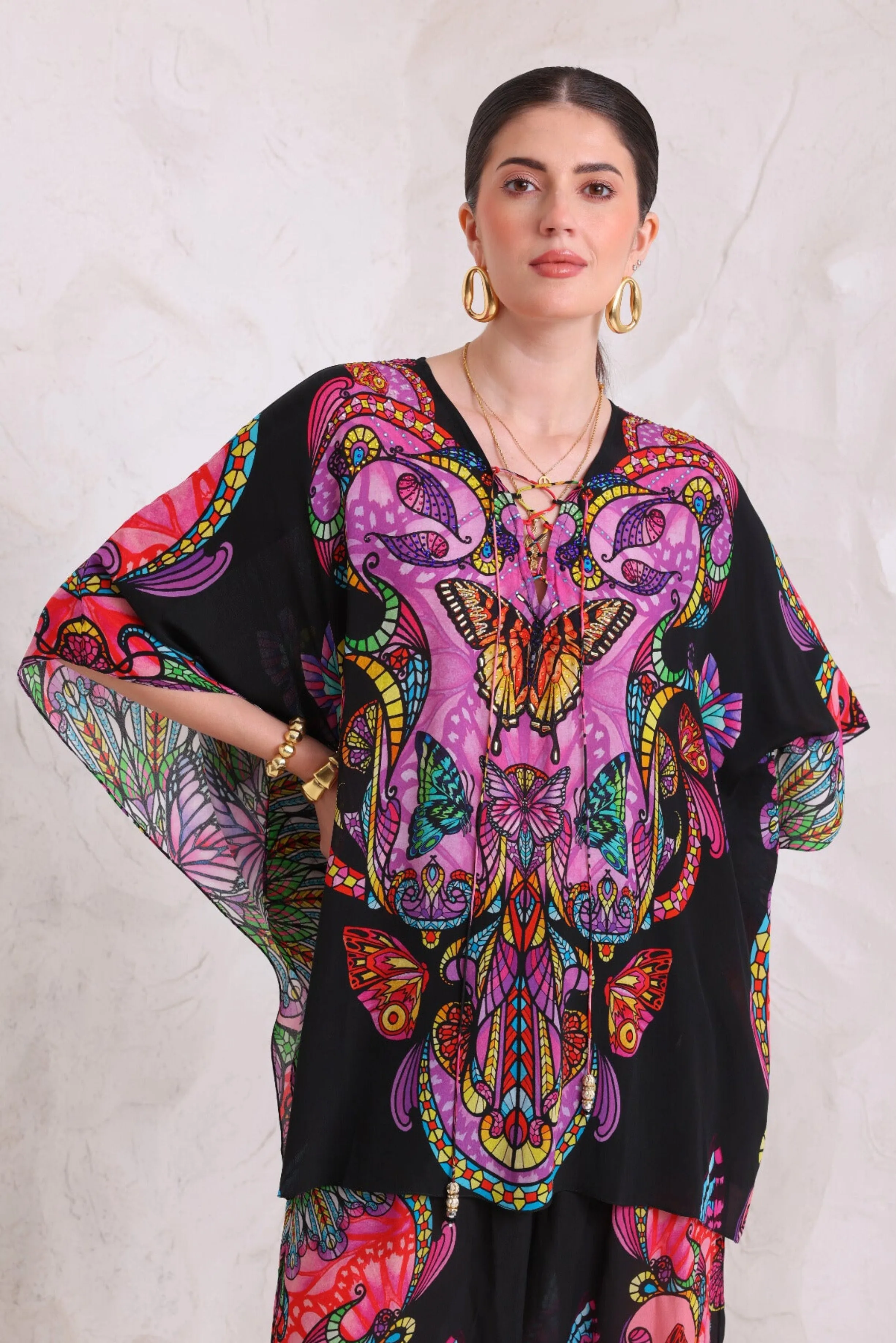 MIDNIGHT WINGS BUTTERFLY TOP sold by Czarina product image thumbnail 3