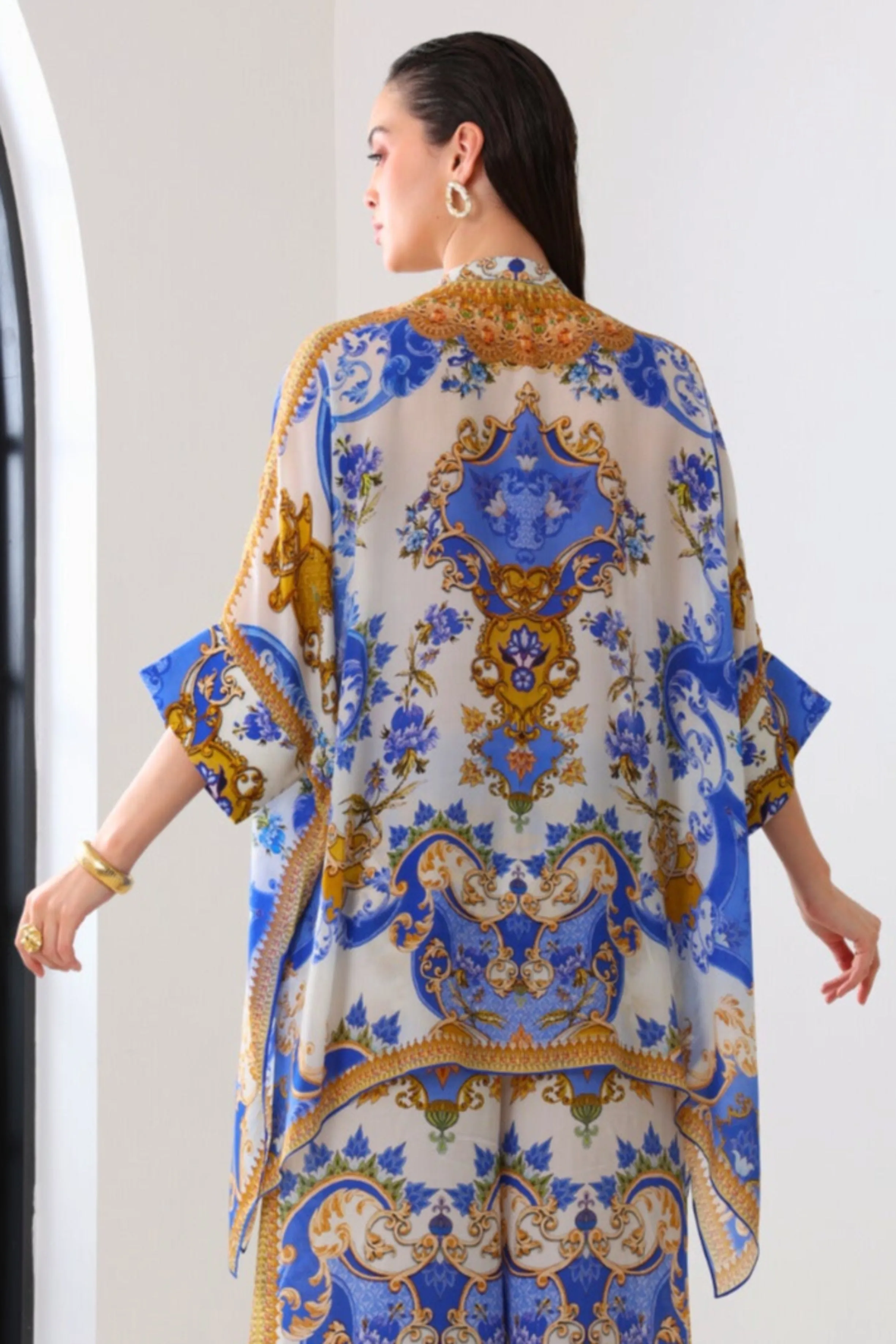 SANTORINI SUNRISE KAFTAN TOP W SLEEVES sold by Czarina product image thumbnail 3