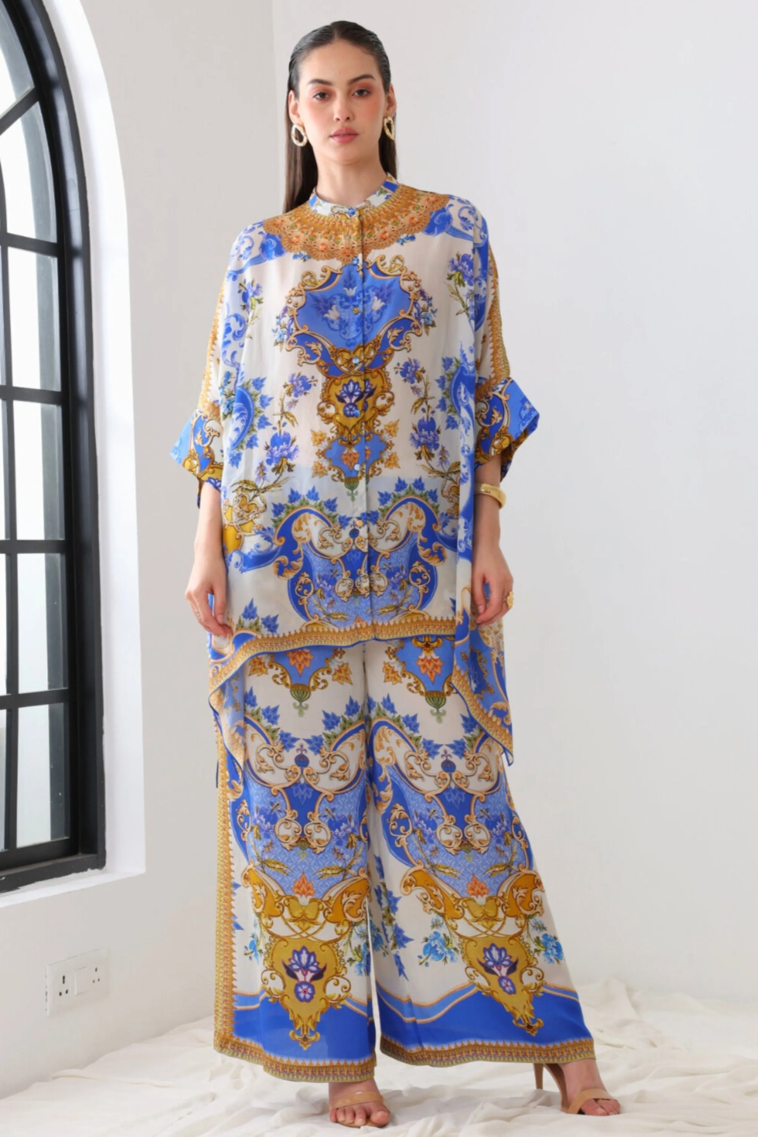 SANTORINI SUNRISE KAFTAN TOP W SLEEVES sold by Czarina product image thumbnail 4