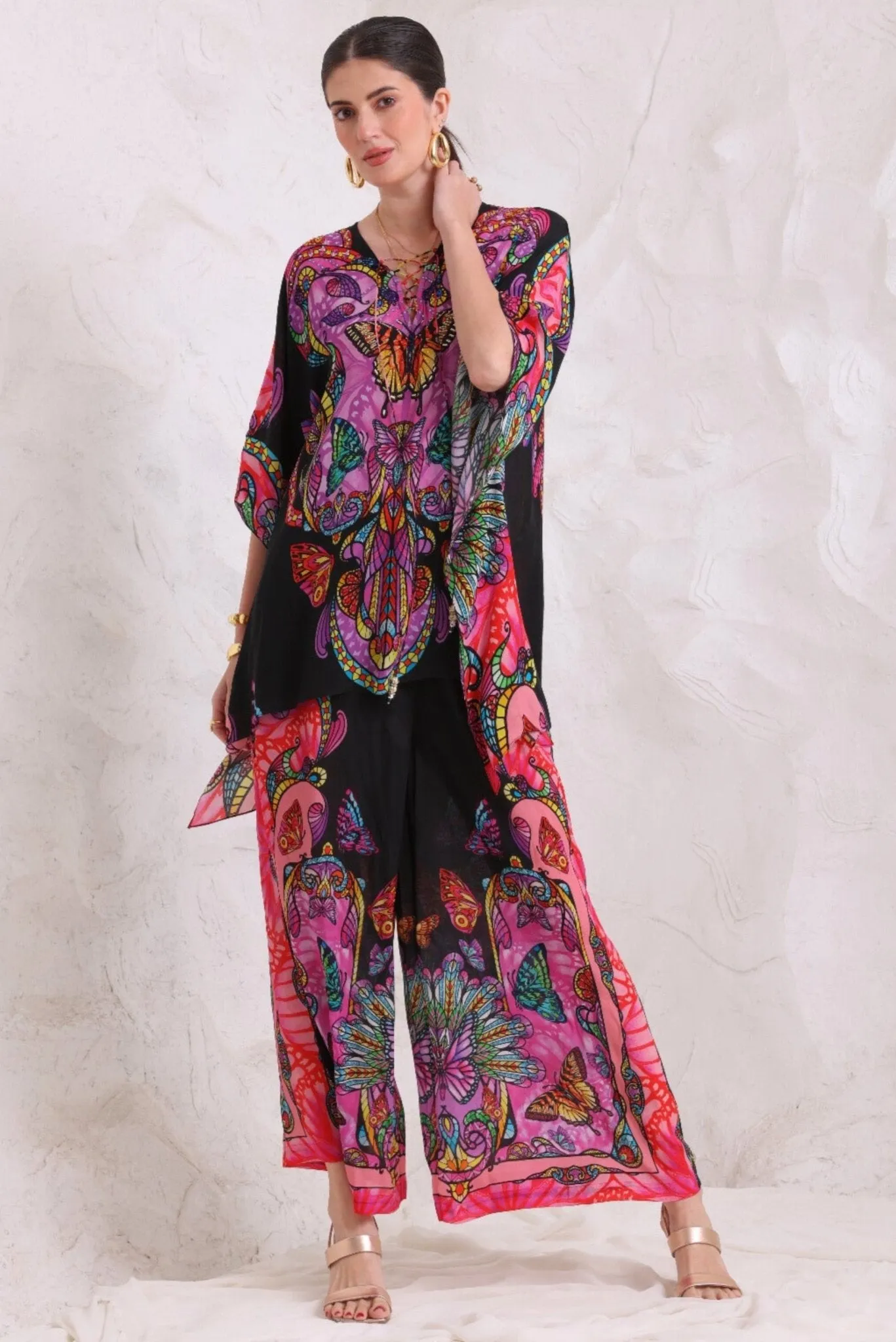 MIDNIGHT WINGS KAFTAN TOP sold by Czarina product image thumbnail 4