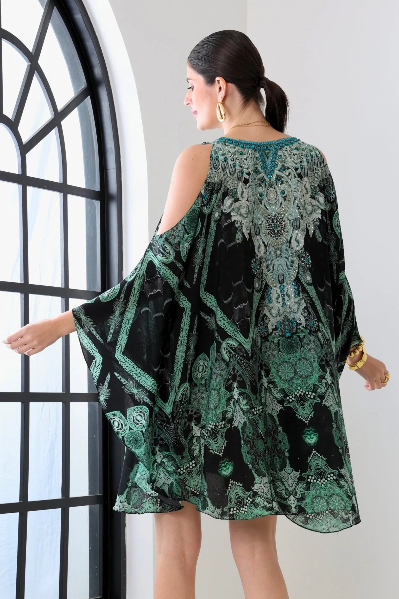 EMERALD OASIS KAFTAN DRESS sold by Czarina product image thumbnail 3