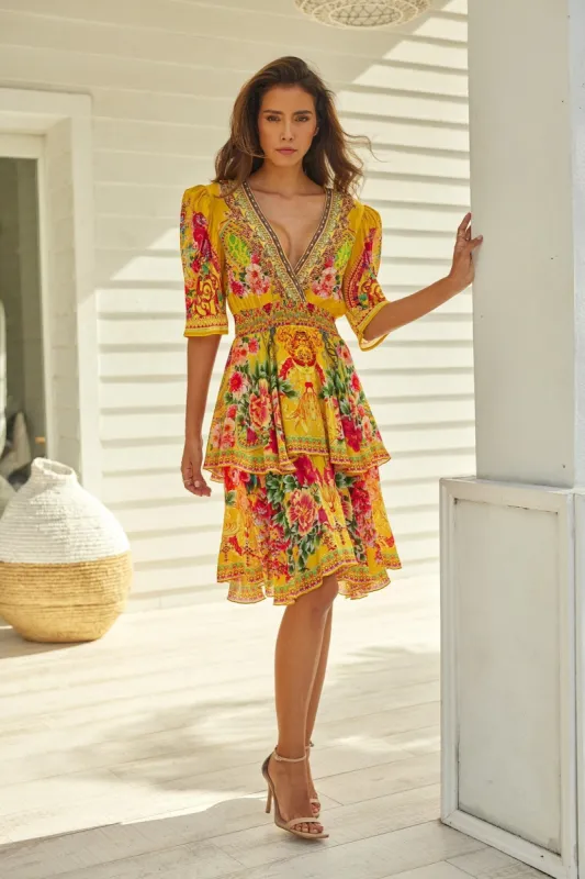 ENDLESS SUMMER CROSS OVER MINI DRESS sold by Czarina