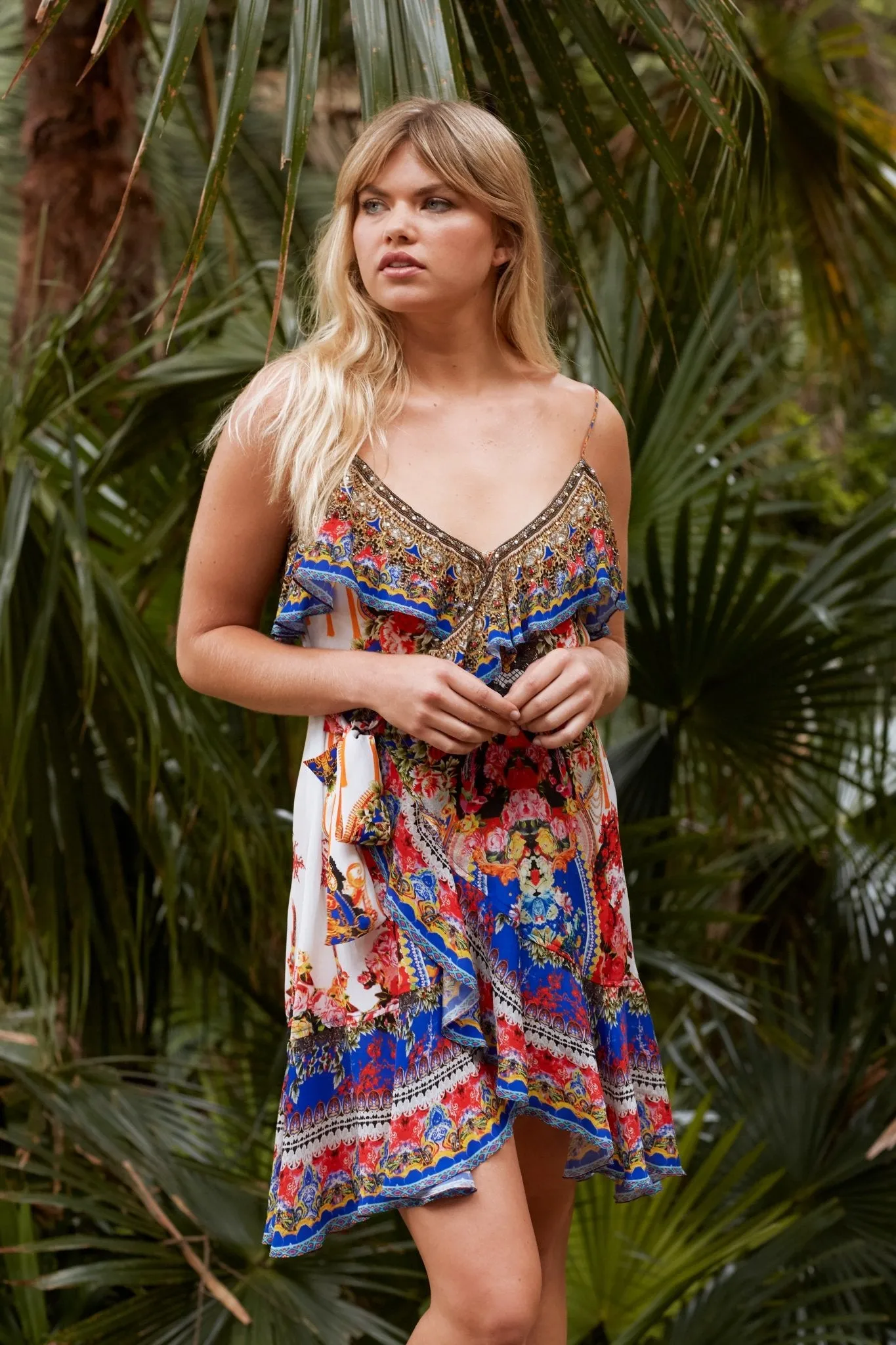 Royal Princess Shoe-String Short Wrap Dress sold by Czarina product image thumbnail 2