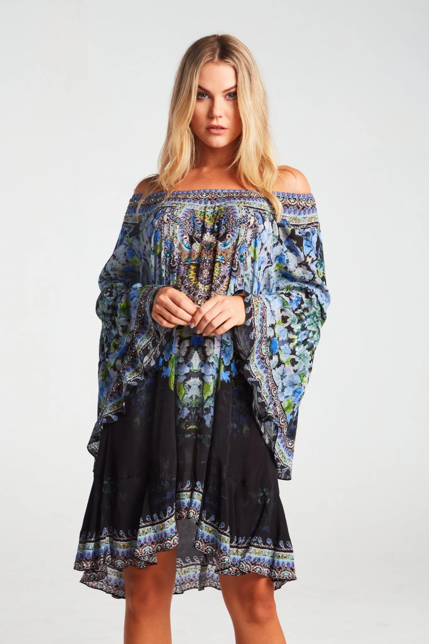 True Reflections Frill Dress sold by Czarina