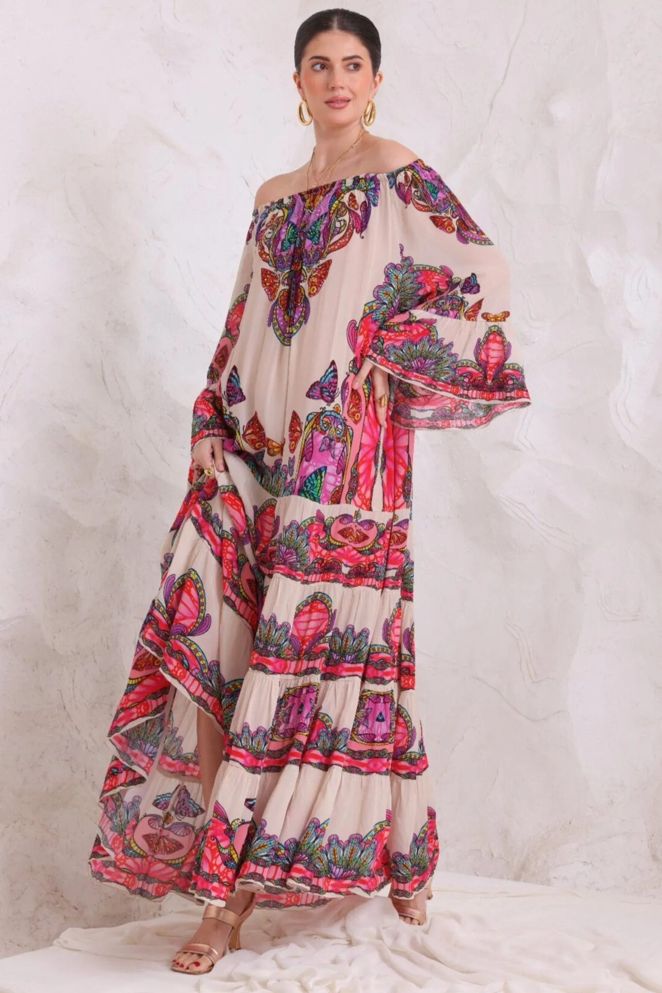WINGS OF WONDER OFF SHOULDER MAXI DRESS sold by Czarina product image thumbnail 3