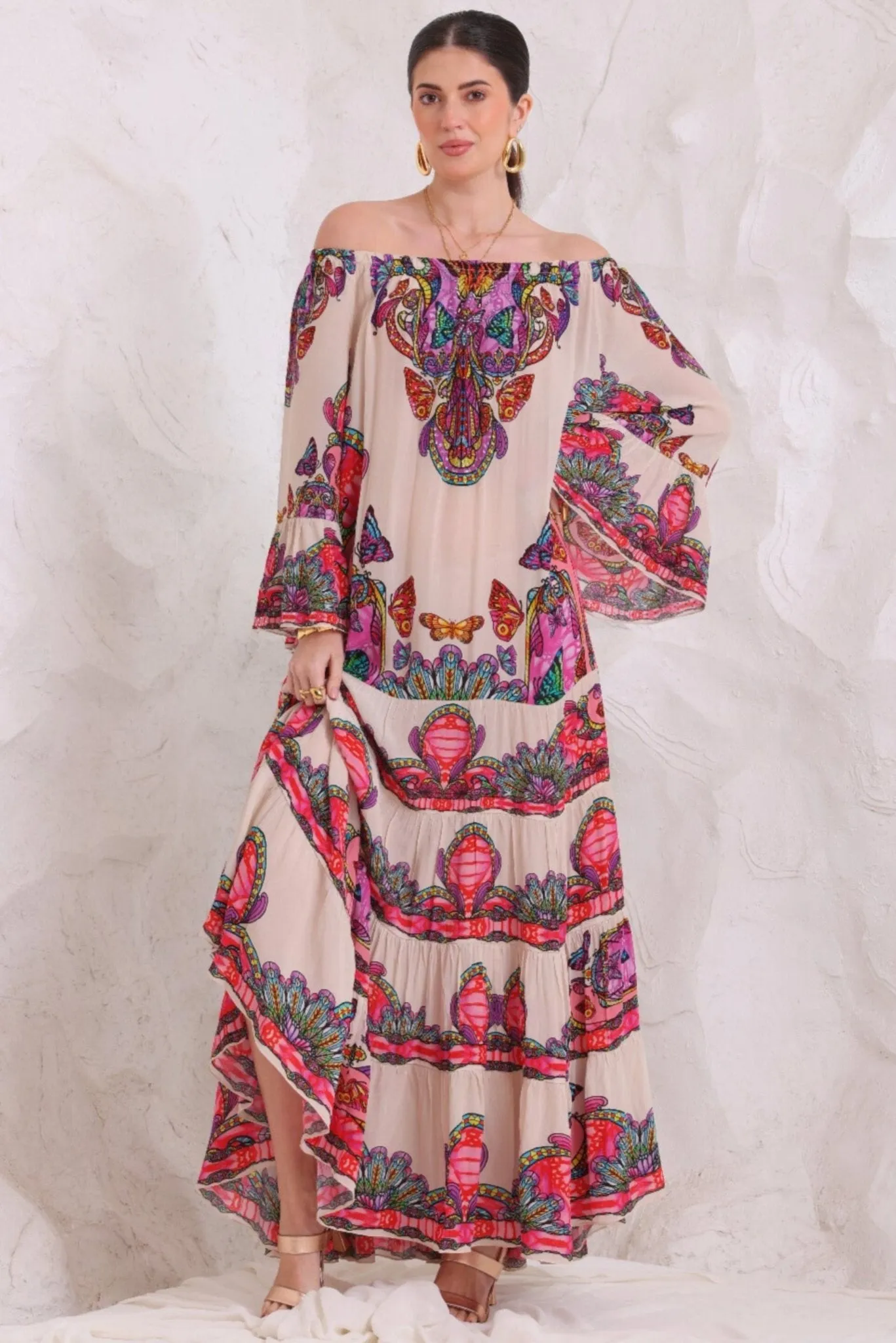 WINGS OF WONDER OFF SHOULDER MAXI DRESS sold by Czarina product image thumbnail 2