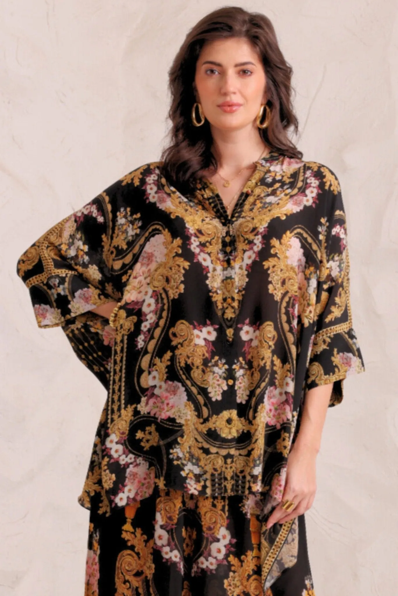 GOLDEN GIRL KAFTAN TOP W SLEEVES sold by Czarina