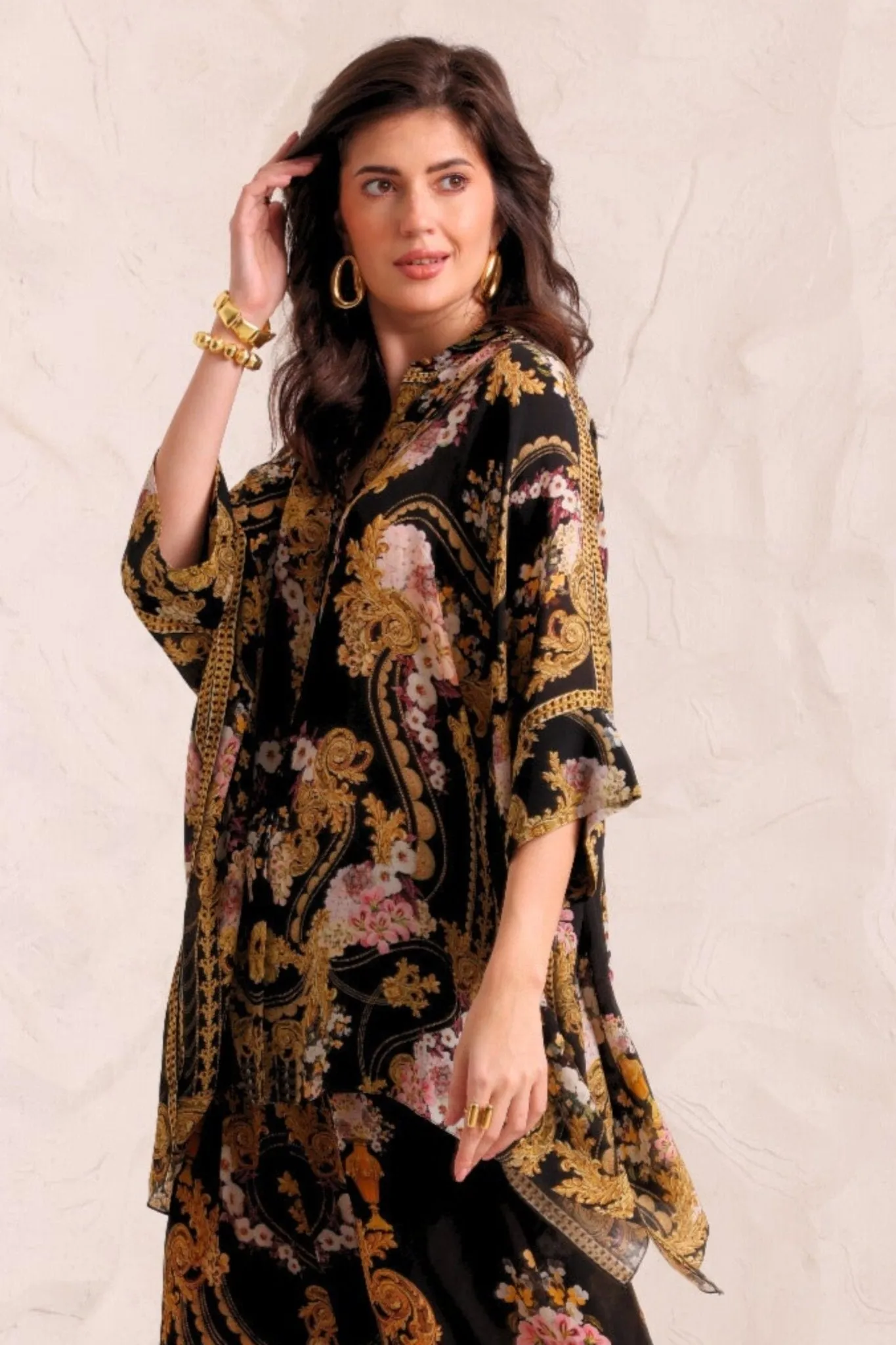 GOLDEN GIRL KAFTAN TOP W SLEEVES sold by Czarina product image thumbnail 3