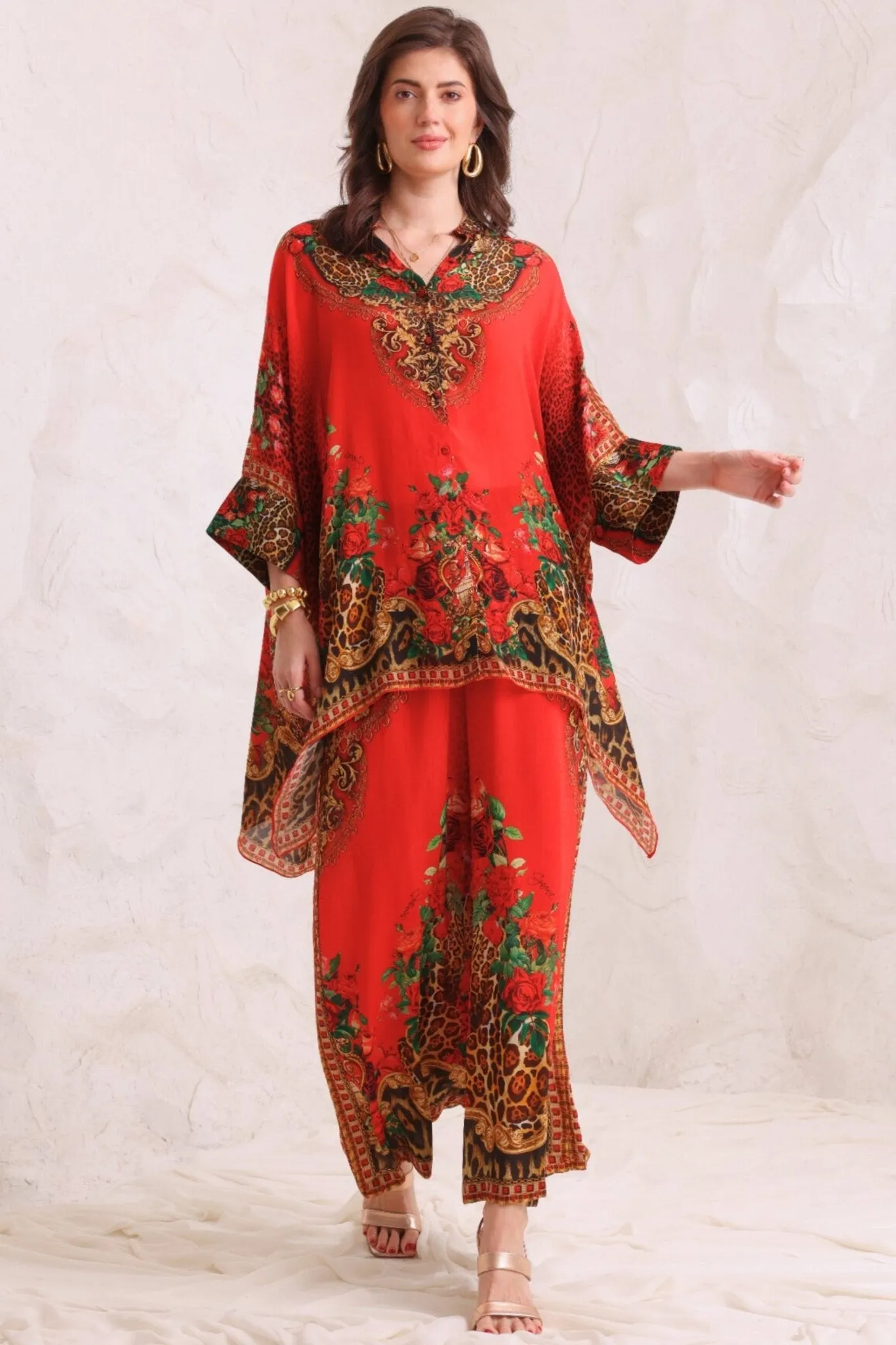 LEOPARDESS KAFTAN TOP W SLEEVES sold by Czarina product image thumbnail 4