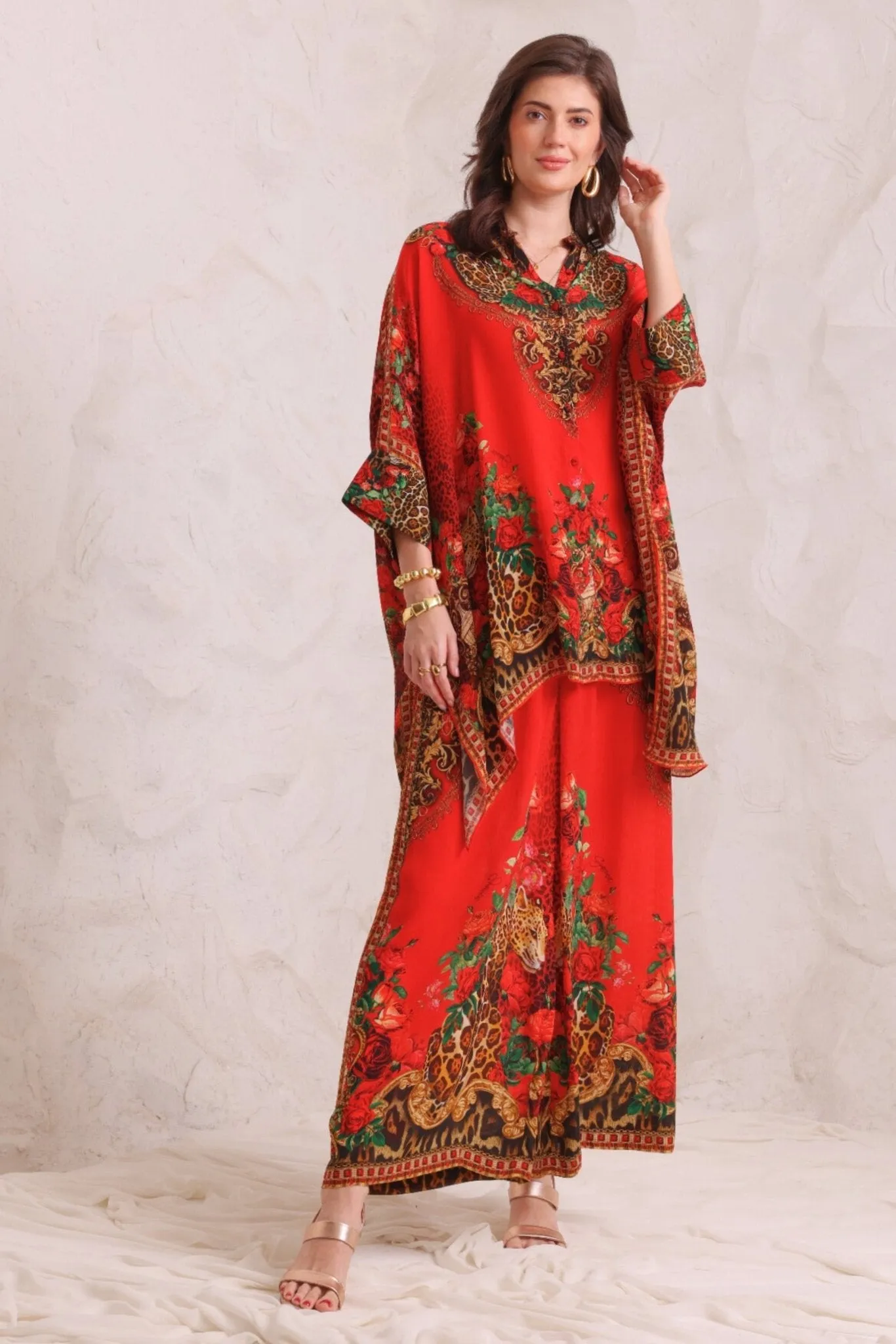 LEOPARDESS KAFTAN TOP W SLEEVES sold by Czarina product image thumbnail 3