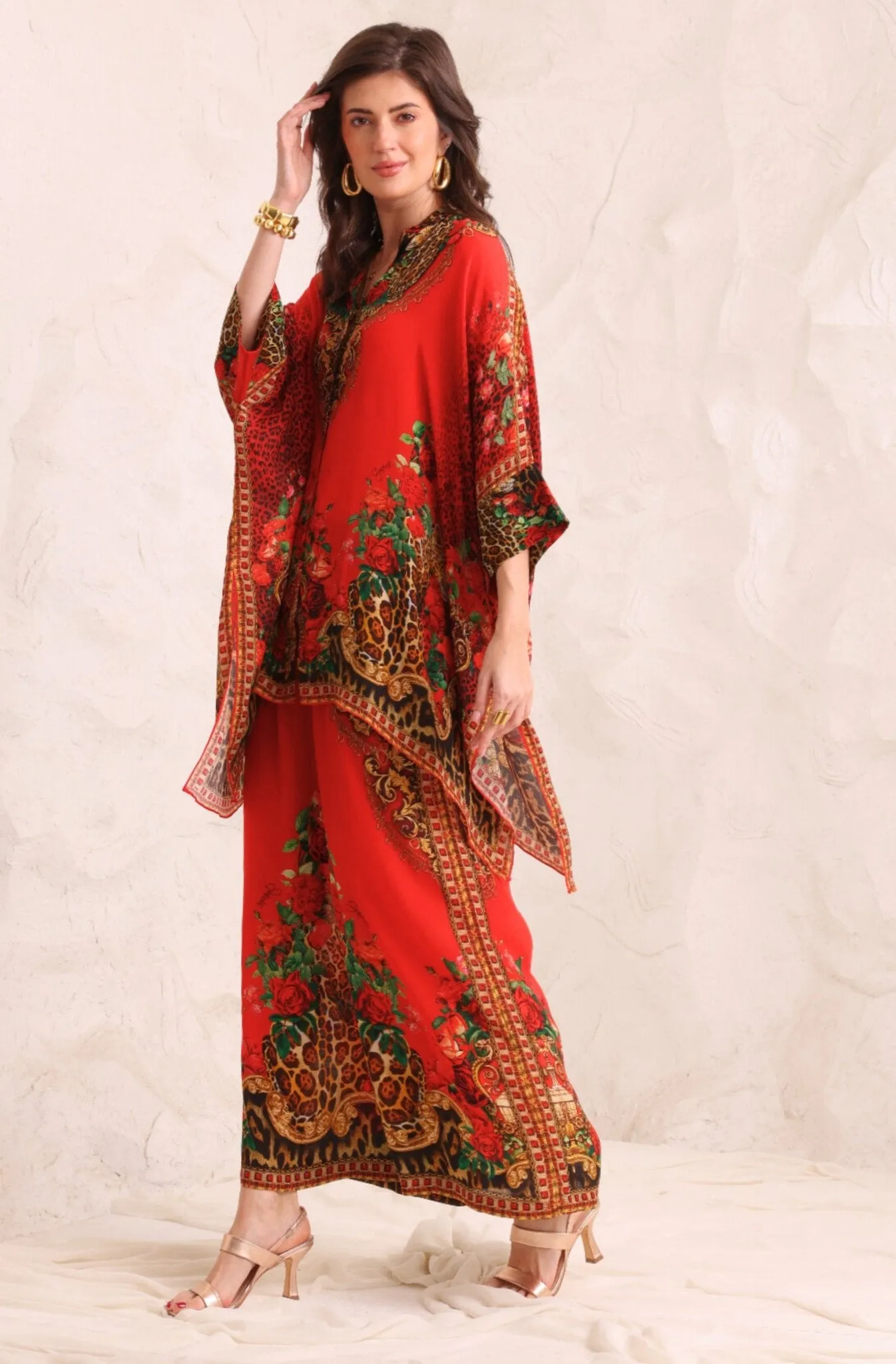 LEOPARDESS KAFTAN TOP W SLEEVES sold by Czarina product image thumbnail 5