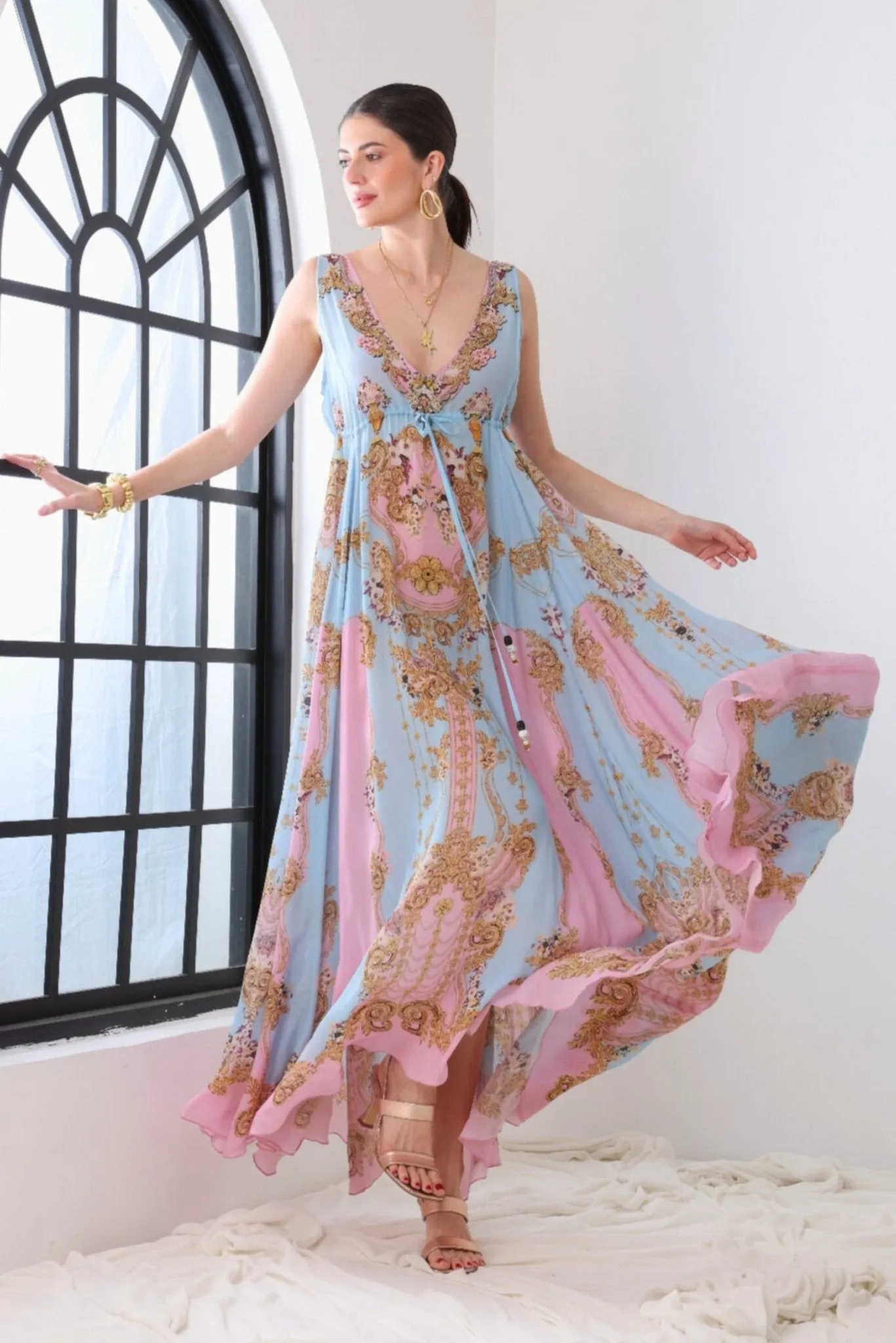DUSK TILL DAWN MAXI DRESS sold by Czarina