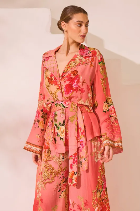 PINK PARADISE LOUNGE TOP made by Czarina