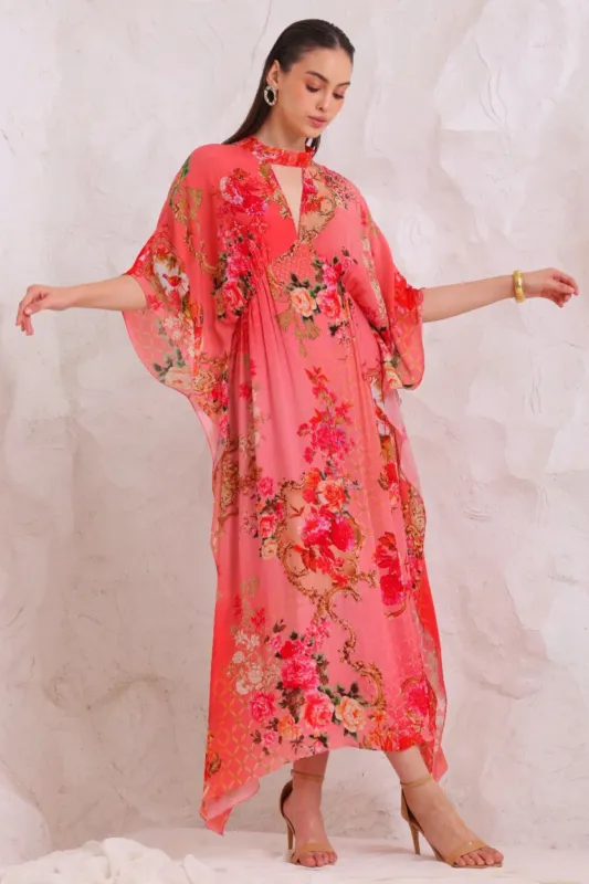 PINK PARADISE FITTED KAFTAN sold by Czarina