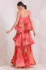 PINK PARADISE S-S RUFFLE MAXI DRESS sold by Czarina