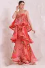 PINK PARADISE S-S RUFFLE MAXI DRESS sold by Czarina