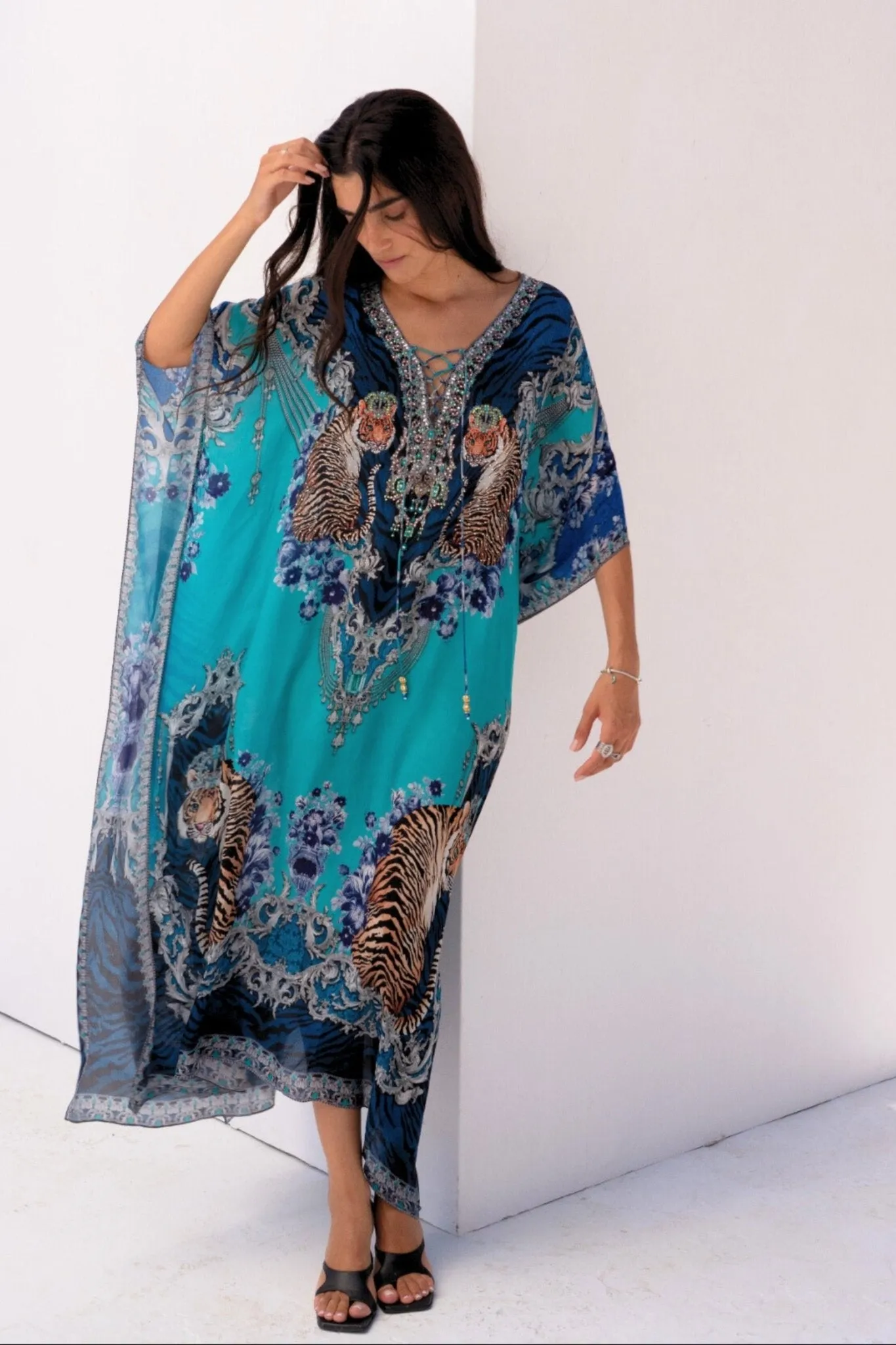 BLUE TIGRESS MEDIUM KAFTAN sold by Czarina product image thumbnail 3