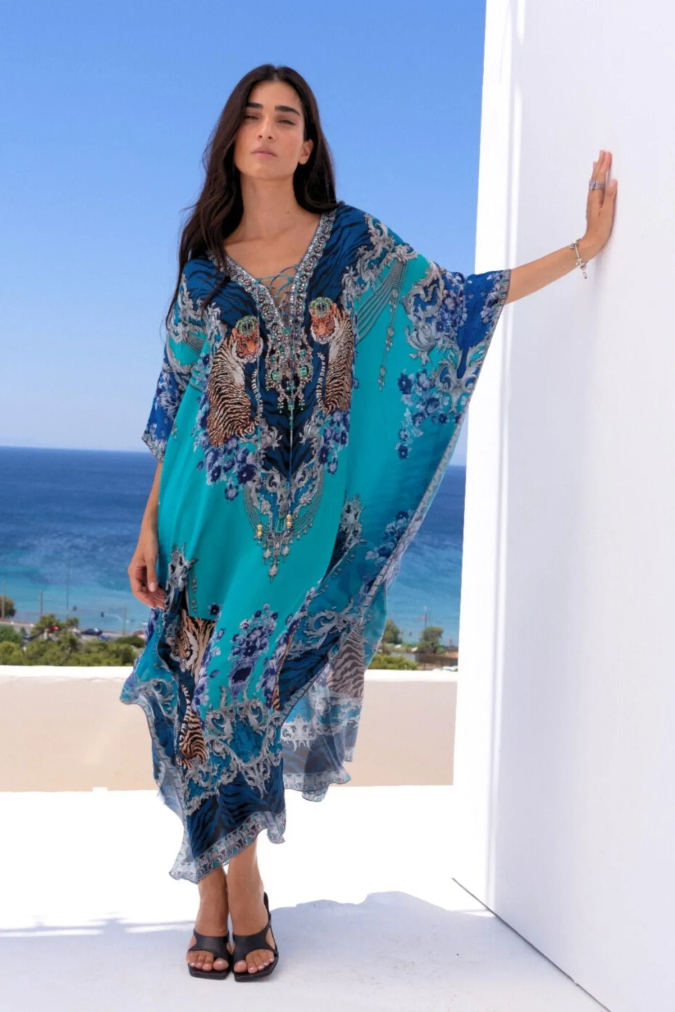 BLUE TIGRESS MEDIUM KAFTAN sold by Czarina product image thumbnail 5