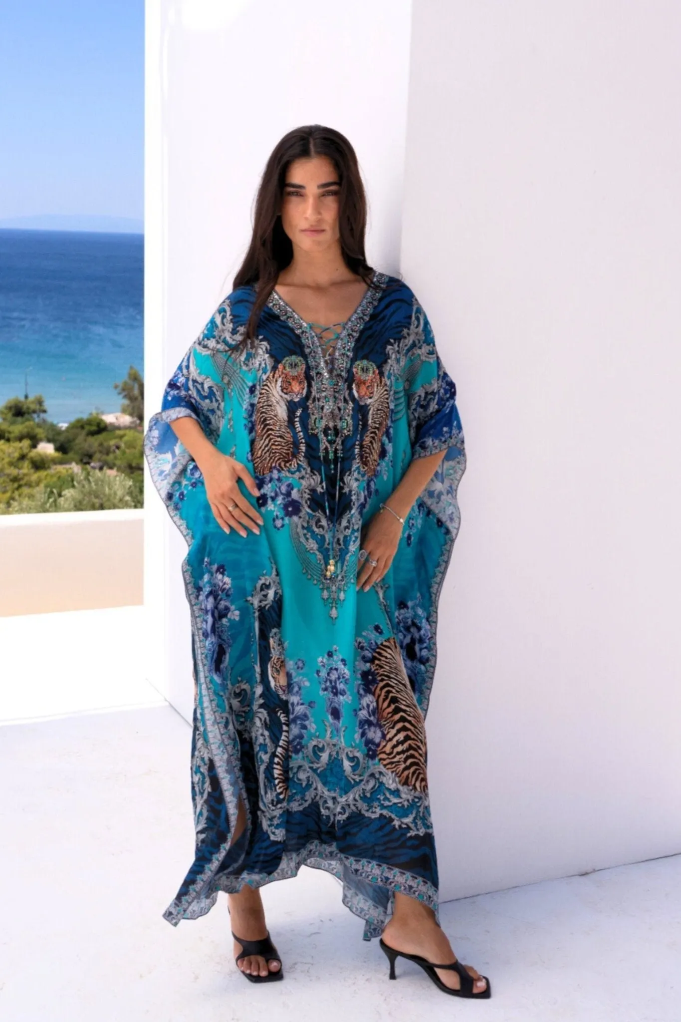 BLUE TIGRESS MEDIUM KAFTAN sold by Czarina product image thumbnail 2