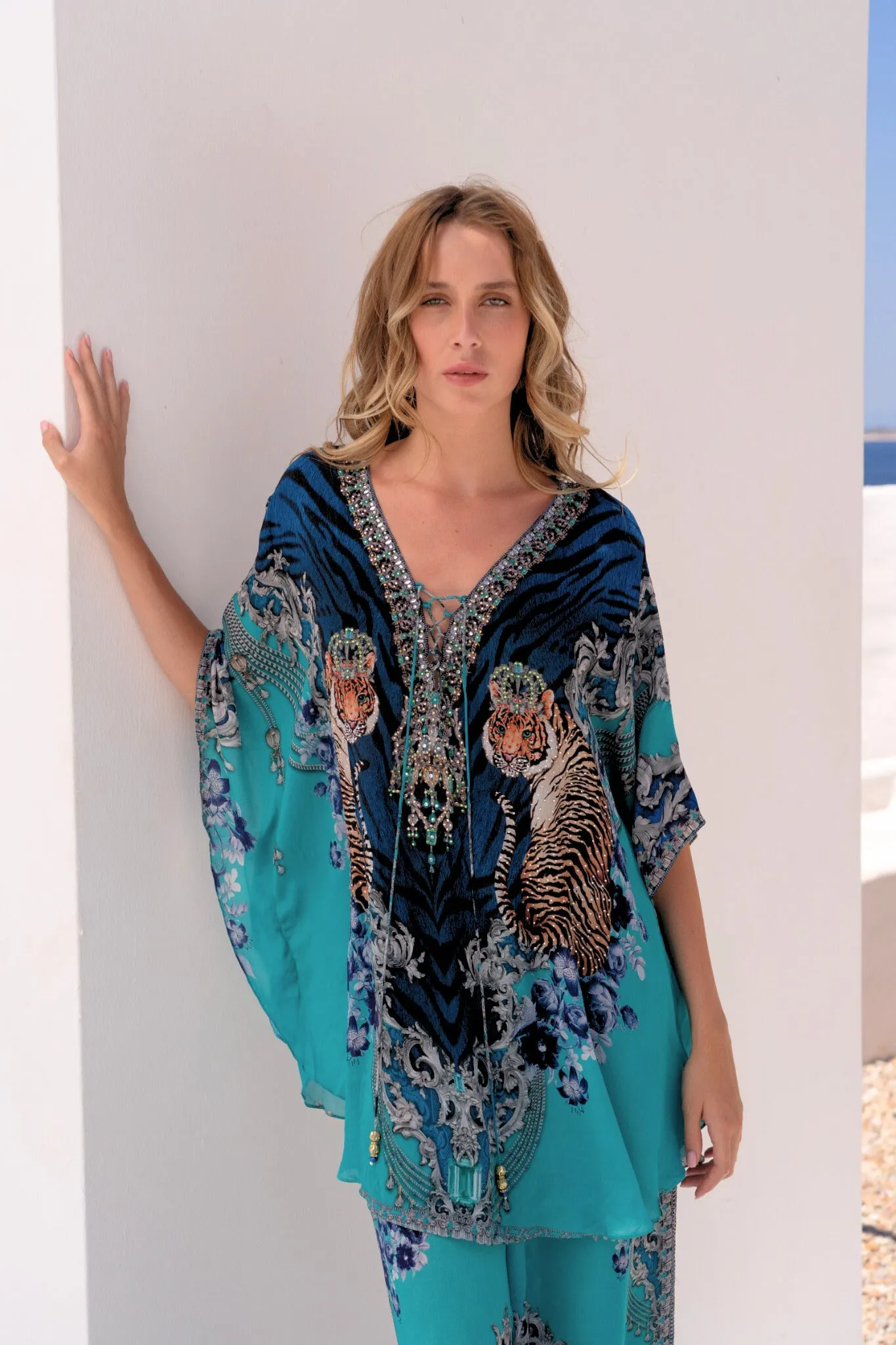 BLUE TIGRESS BUTTERFLY TOP sold by Czarina product image thumbnail 4