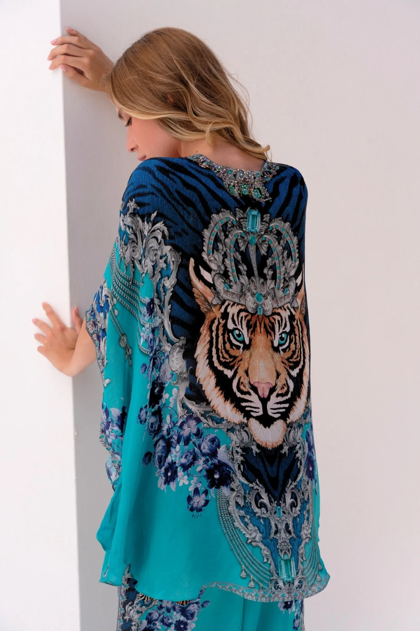 BLUE TIGRESS BUTTERFLY TOP sold by Czarina product image thumbnail 5
