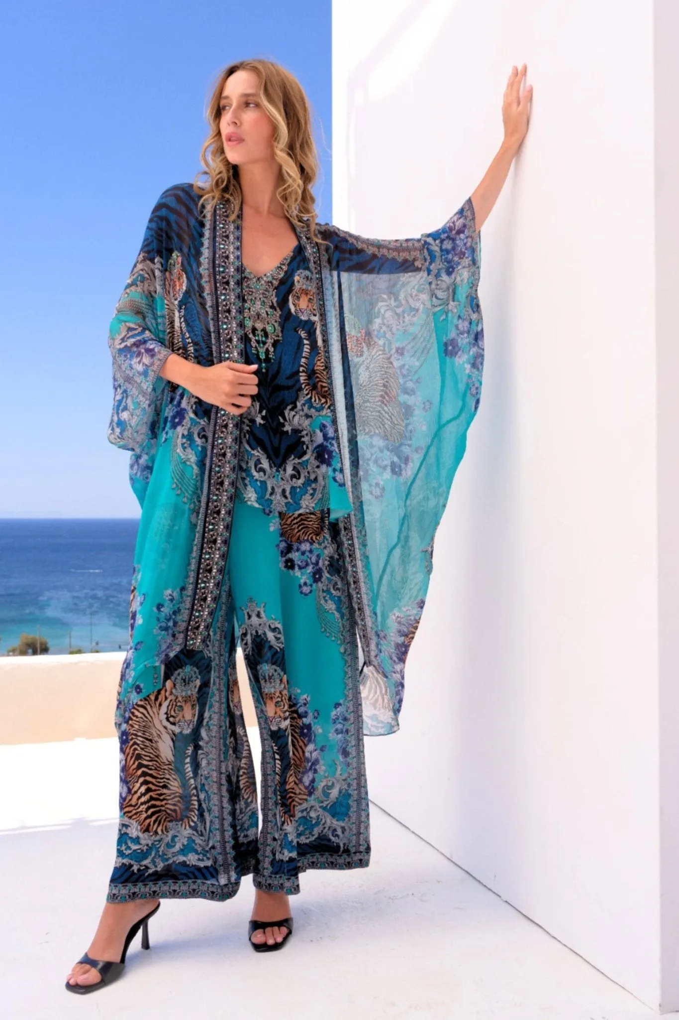BLUE TIGRESS MEDIUM CAPE sold by Czarina