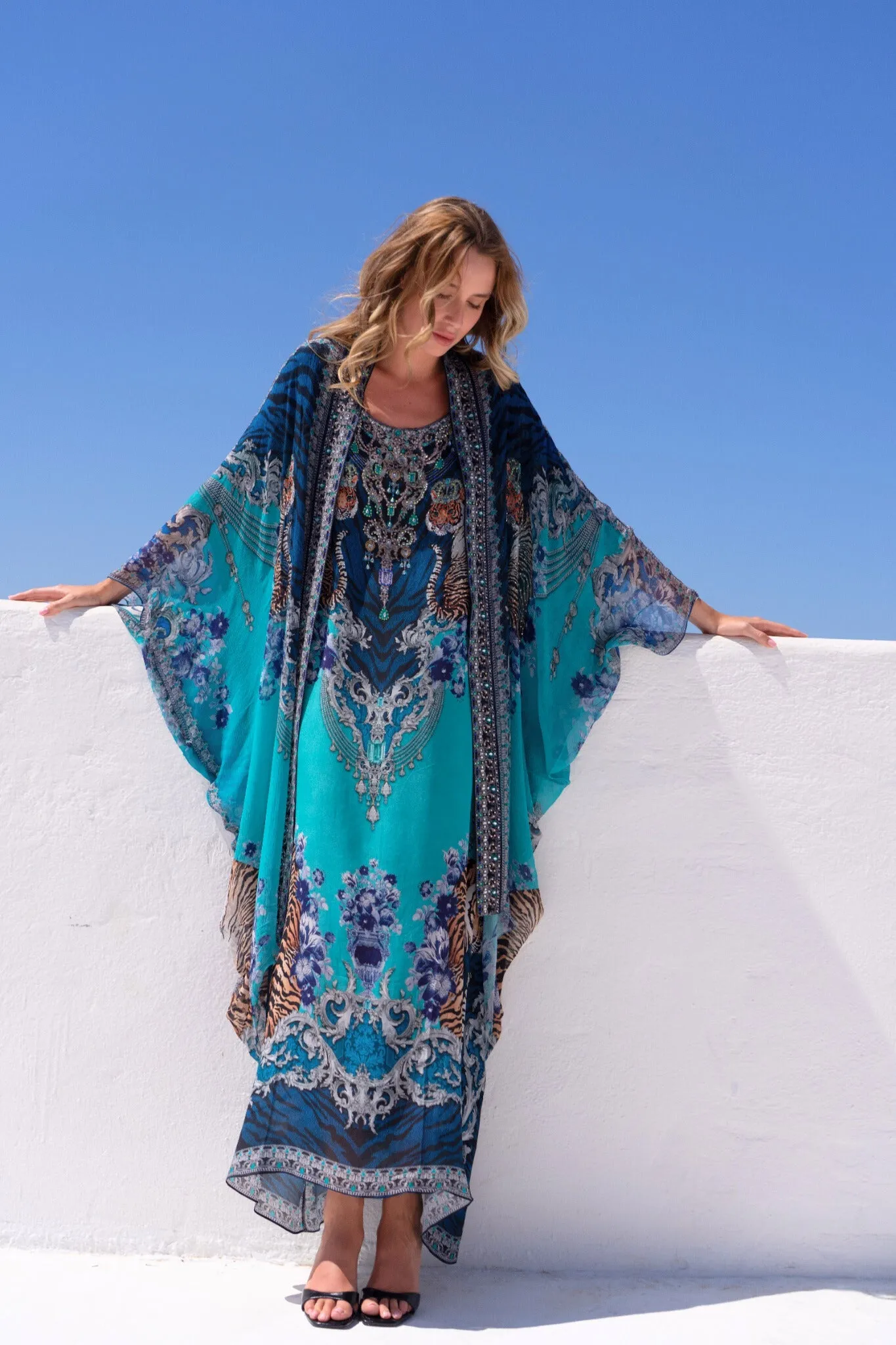 BLUE TIGRESS MEDIUM CAPE sold by Czarina product image thumbnail 5