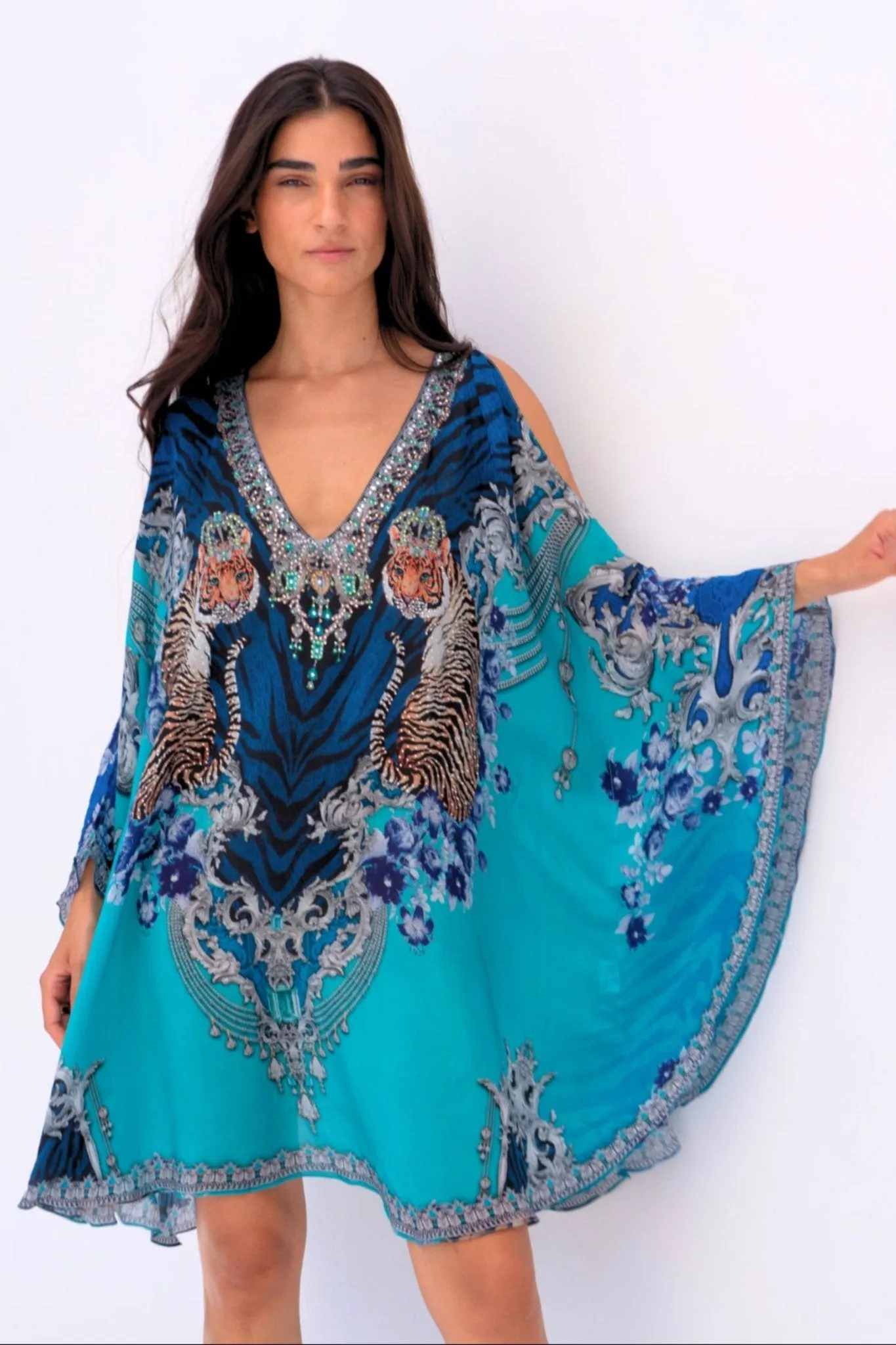 BLUE TIGRESS KAFTAN DRESS sold by Czarina product image thumbnail 2