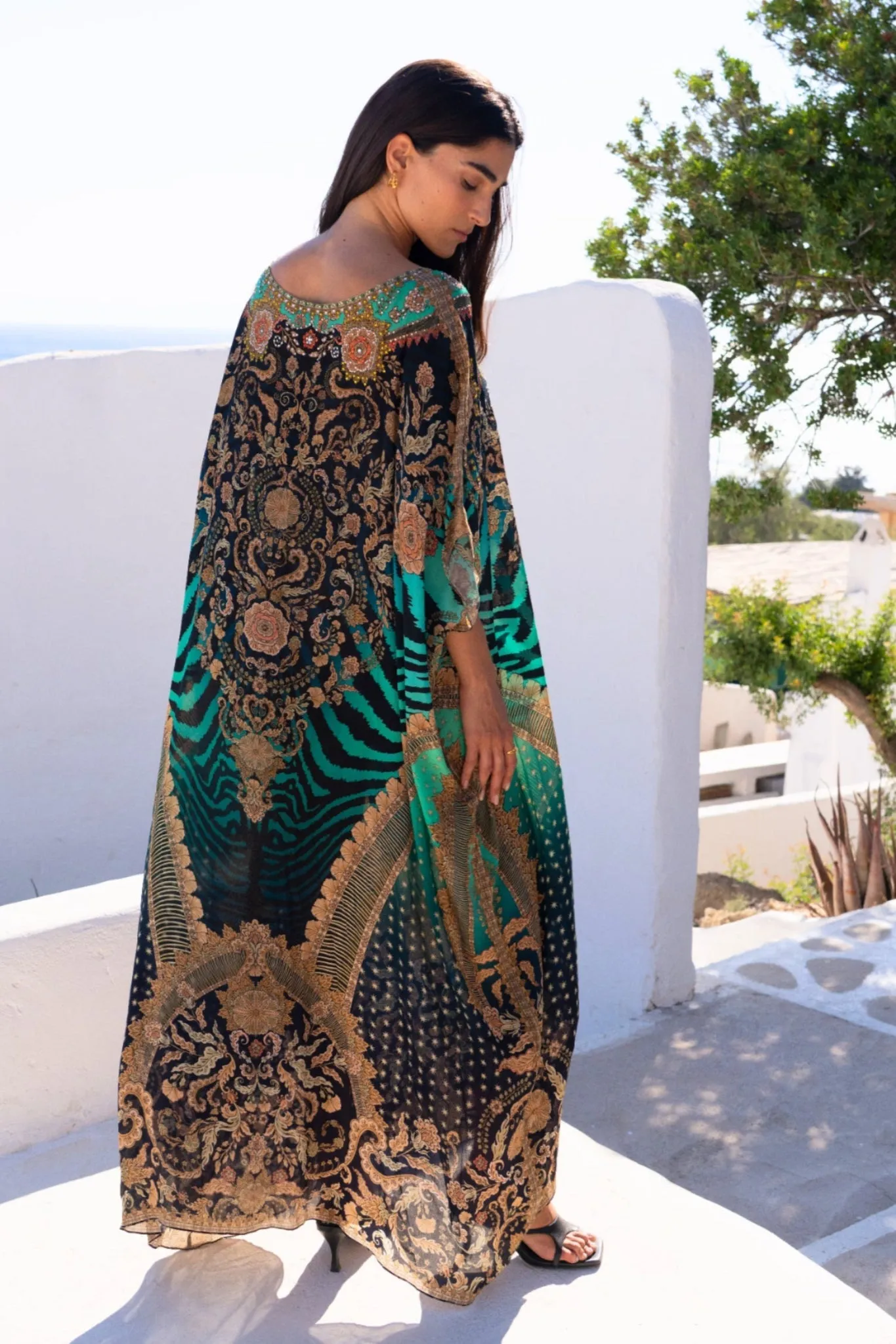 EMERALD EMPRESS RN LONG KAFTAN sold by Czarina product image thumbnail 4