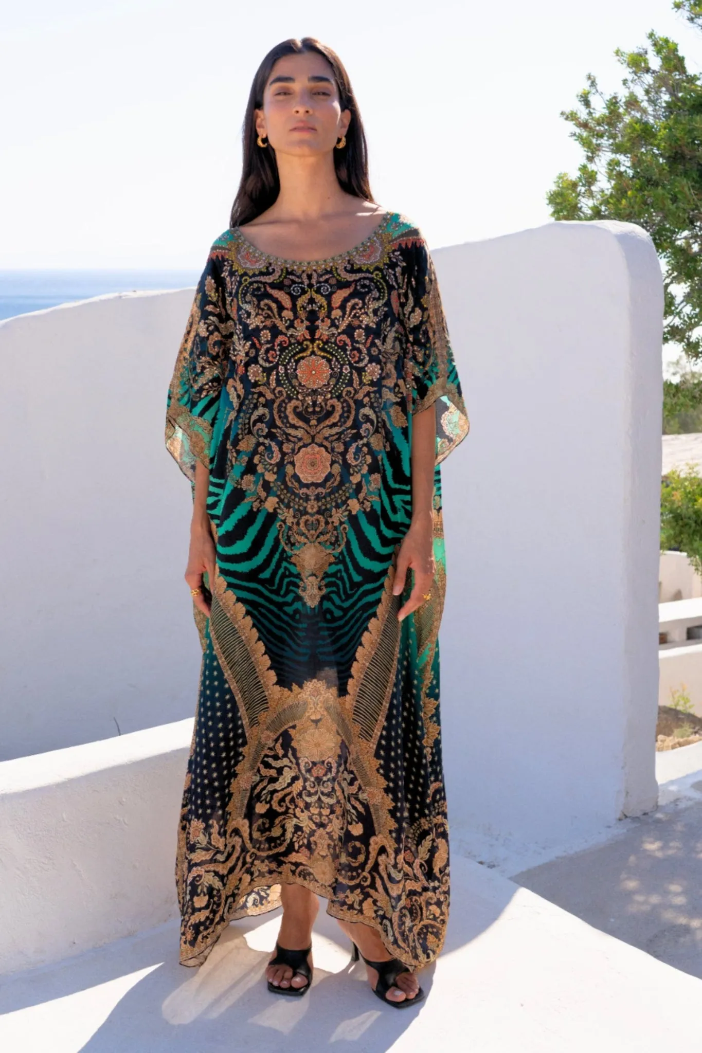 EMERALD EMPRESS RN LONG KAFTAN sold by Czarina product image thumbnail 2