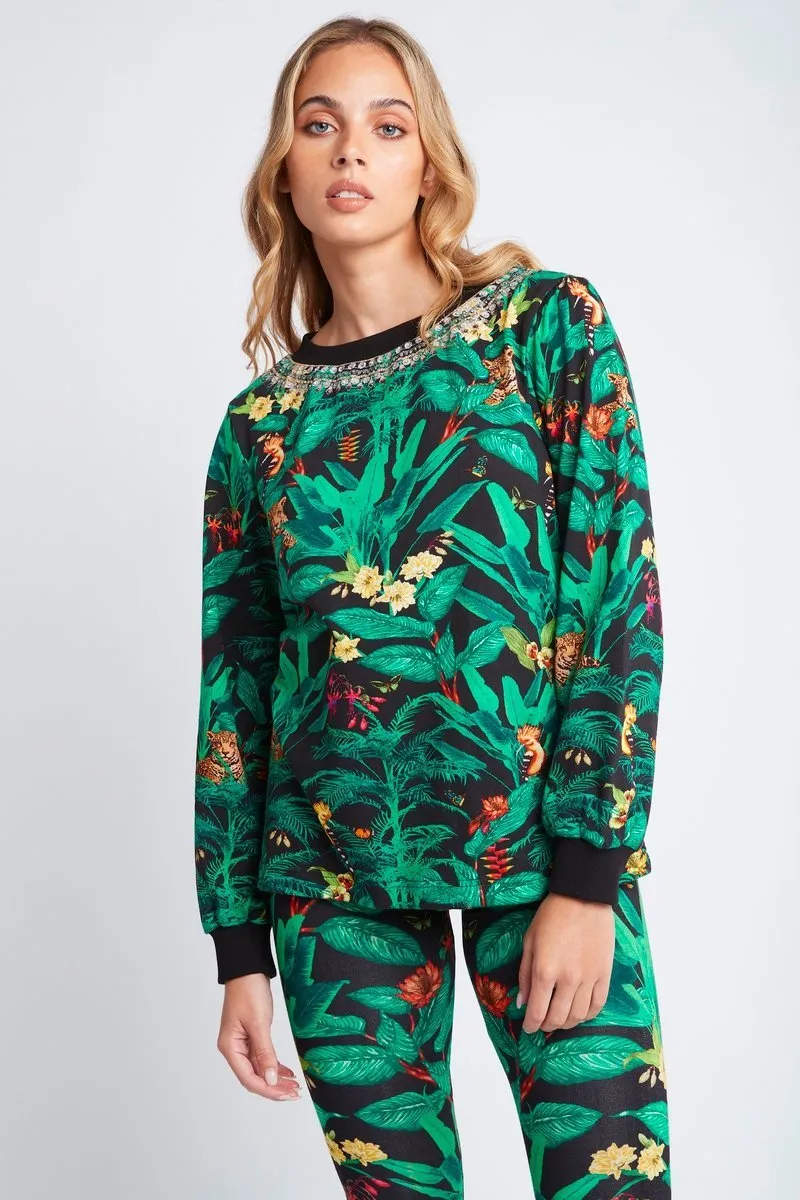 EMERALD QUEEN ROUND-NECK JUMPER sold by Czarina