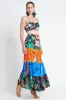 A NIGHT IN RIO UPCYCLED MAXI SKIRT sold by Czarina