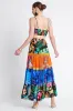 A NIGHT IN RIO UPCYCLED MAXI SKIRT sold by Czarina