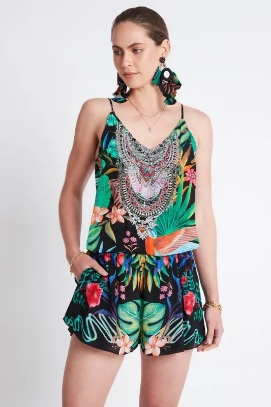 A NIGHT IN RIO PLAYSUIT sold by Czarina
