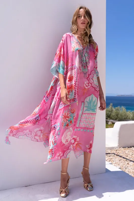 Pink Boho Medium Kaftan sold by Czarina