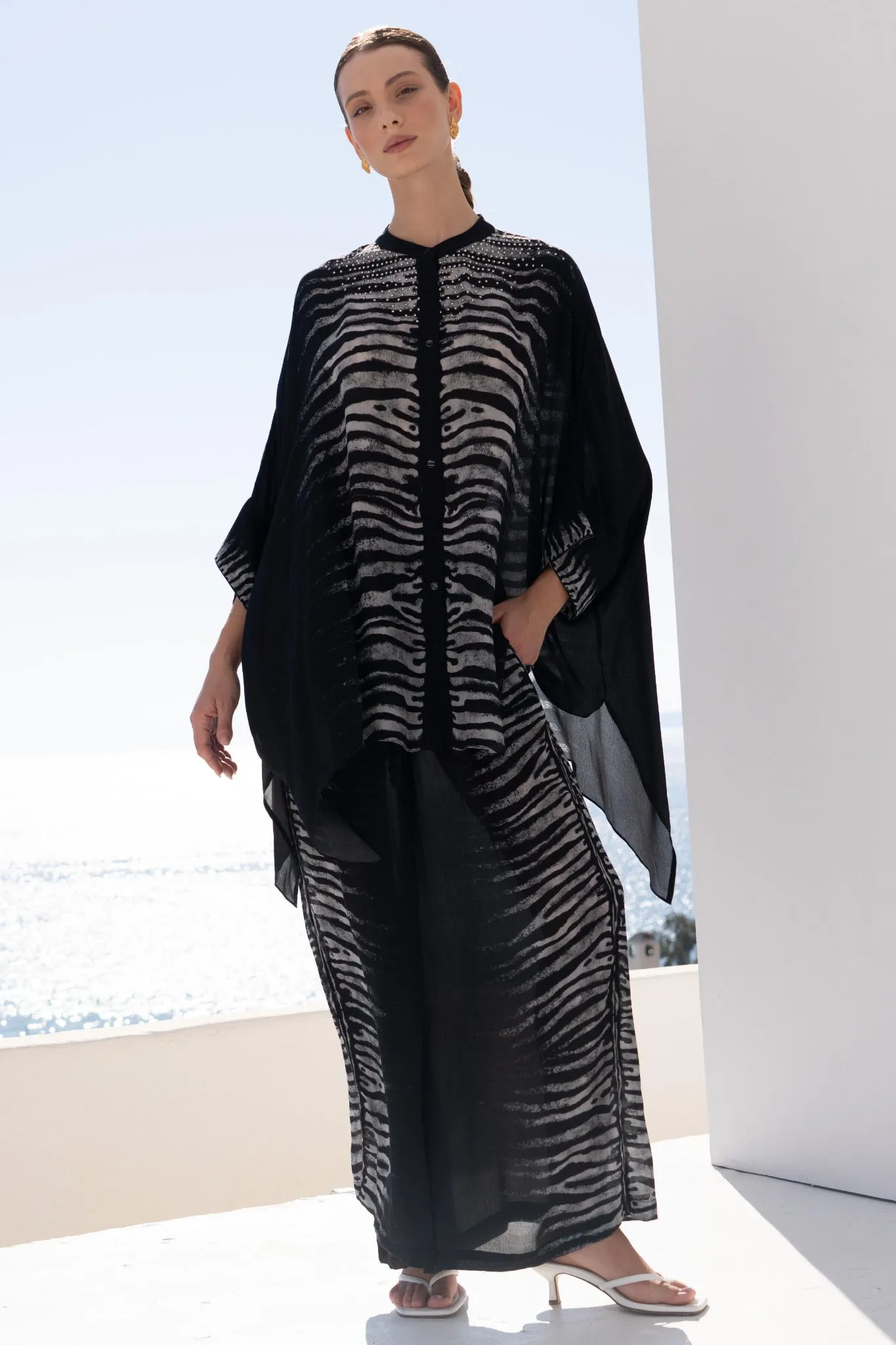 AEGEAN NIGHTS KAFTAN TOP W SLEEVES sold by Czarina product image thumbnail 3