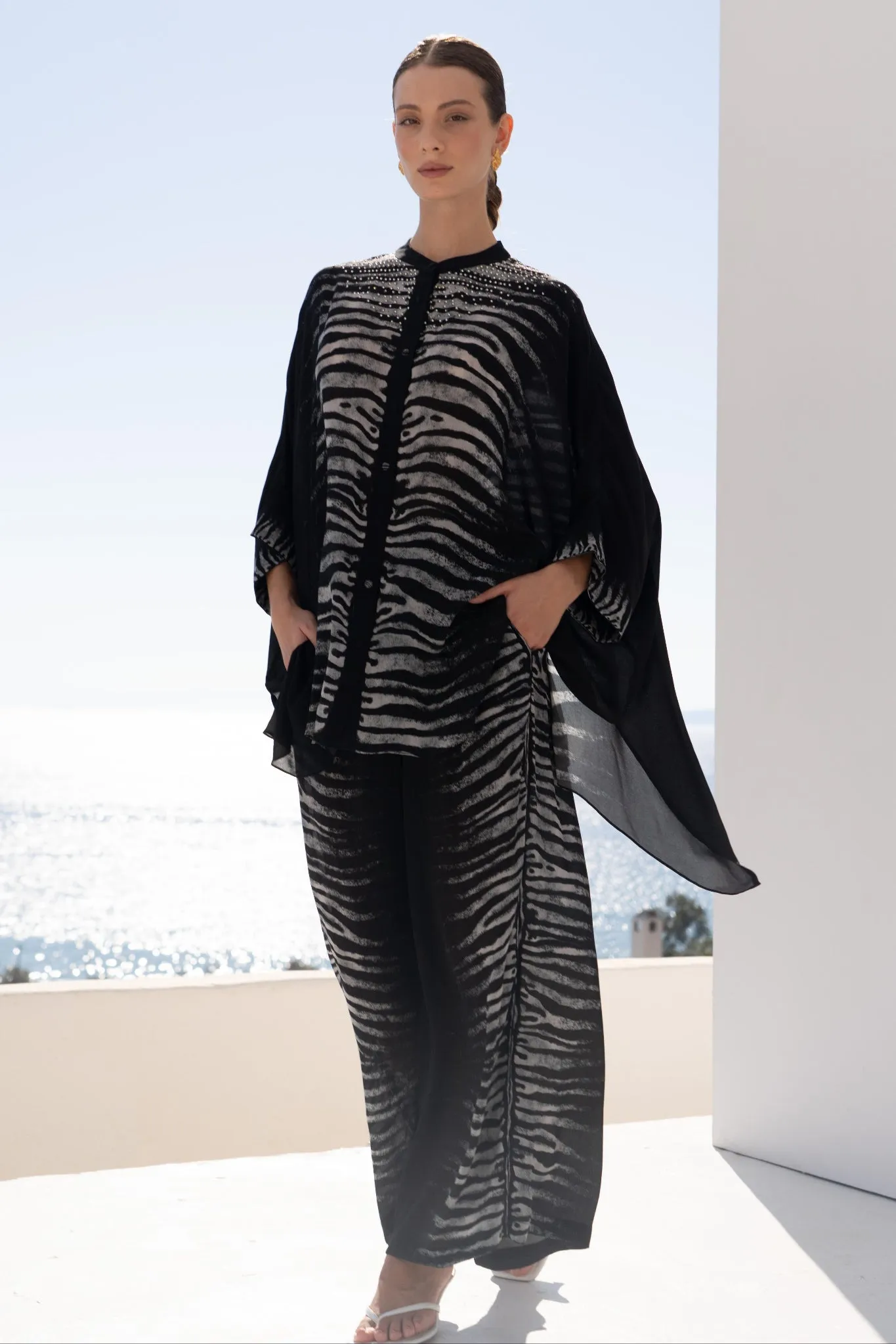 AEGEAN NIGHTS KAFTAN TOP W SLEEVES sold by Czarina product image thumbnail 4