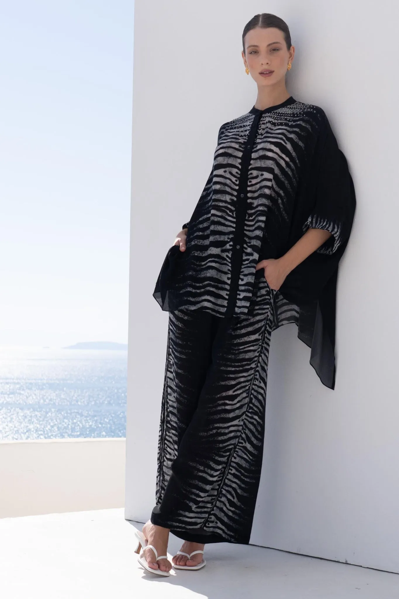 AEGEAN NIGHTS KAFTAN TOP W SLEEVES sold by Czarina product image thumbnail 2