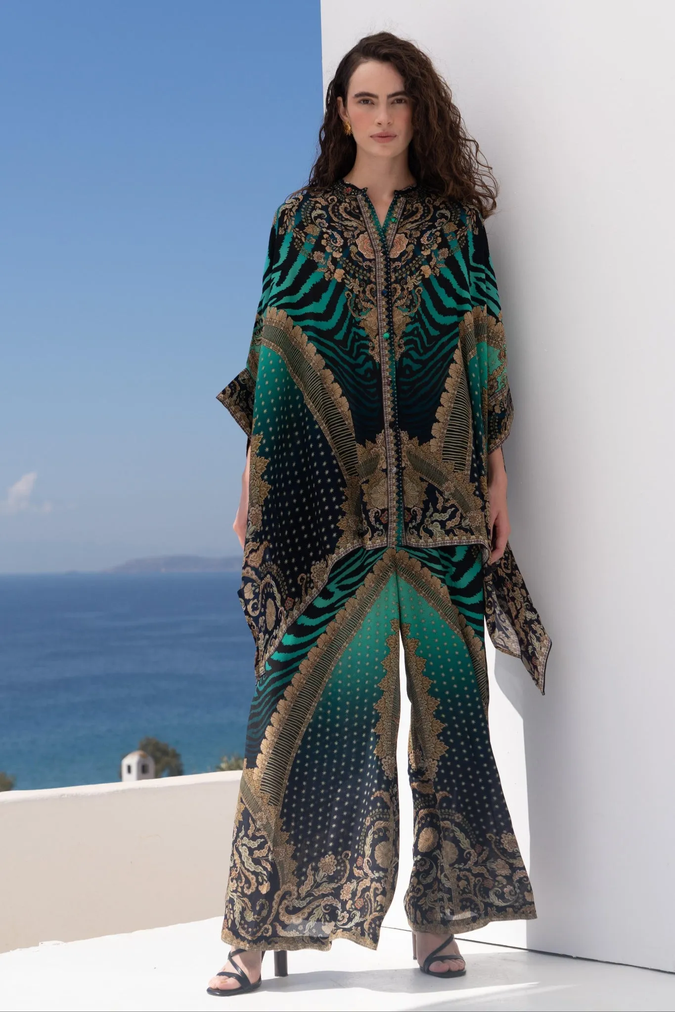 EMERALD EMPRESS KAFTAN TOP W SLEEVES sold by Czarina product image thumbnail 5