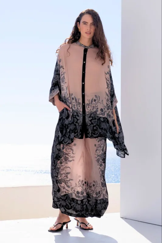 BLACK PAISLEY CO-ORD SET sold by Czarina