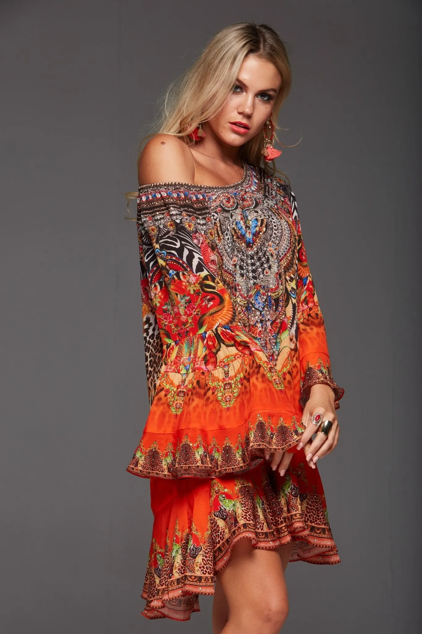 Sunset In Savannah Frill Dress sold by Czarina product image thumbnail 4
