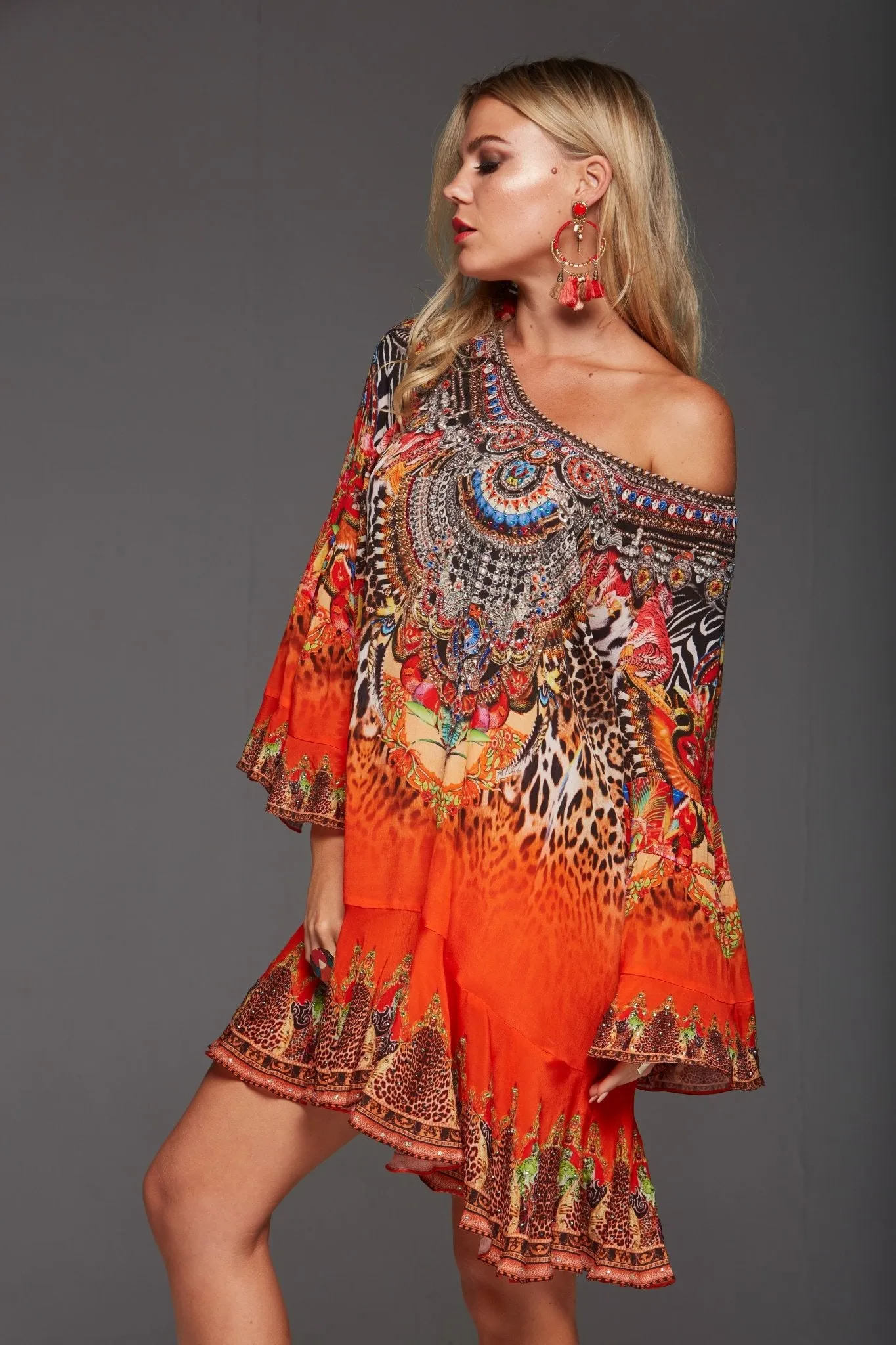 Sunset In Savannah Frill Dress sold by Czarina product image thumbnail 5