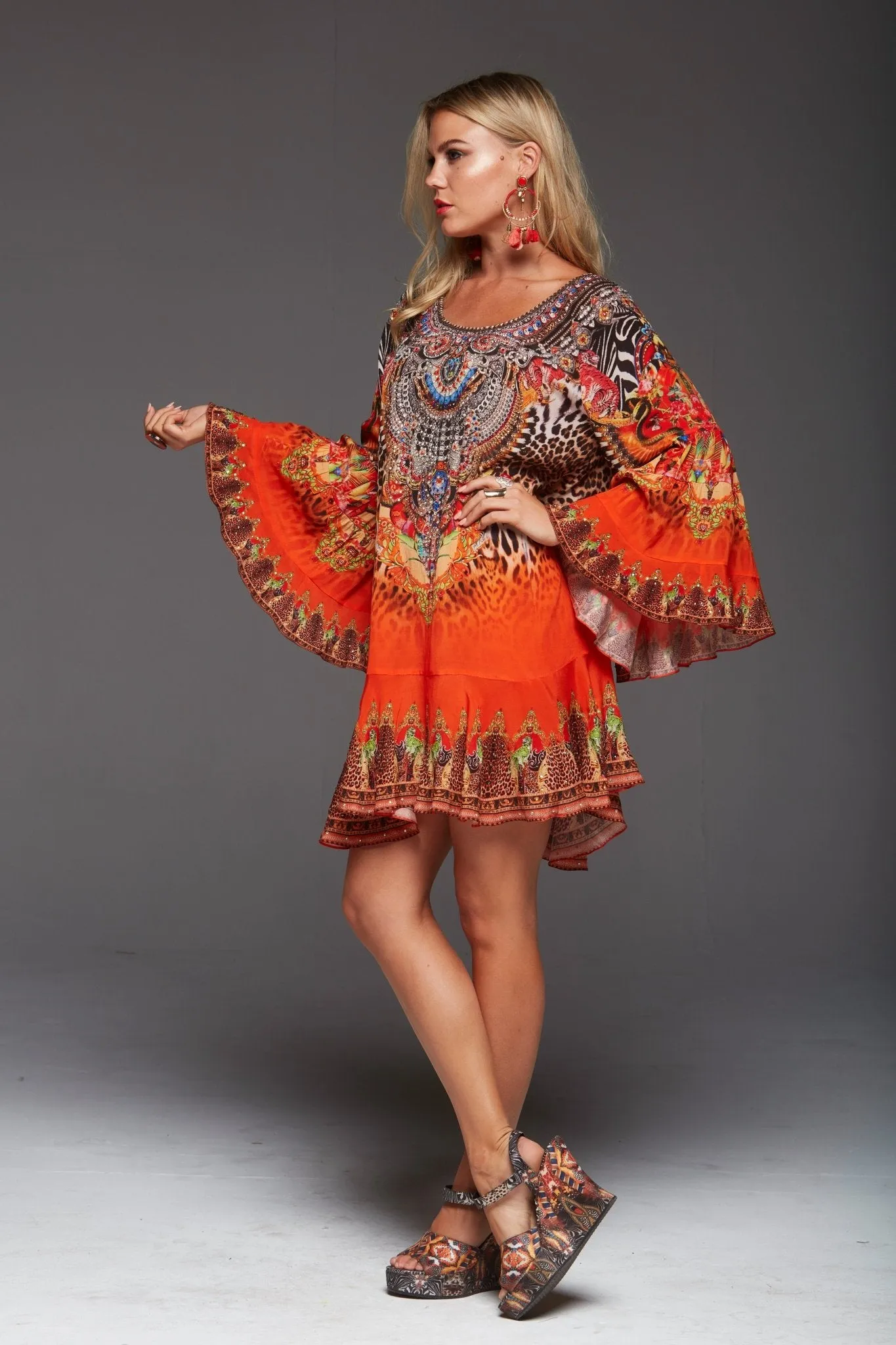 Sunset In Savannah Frill Dress sold by Czarina product image thumbnail 3